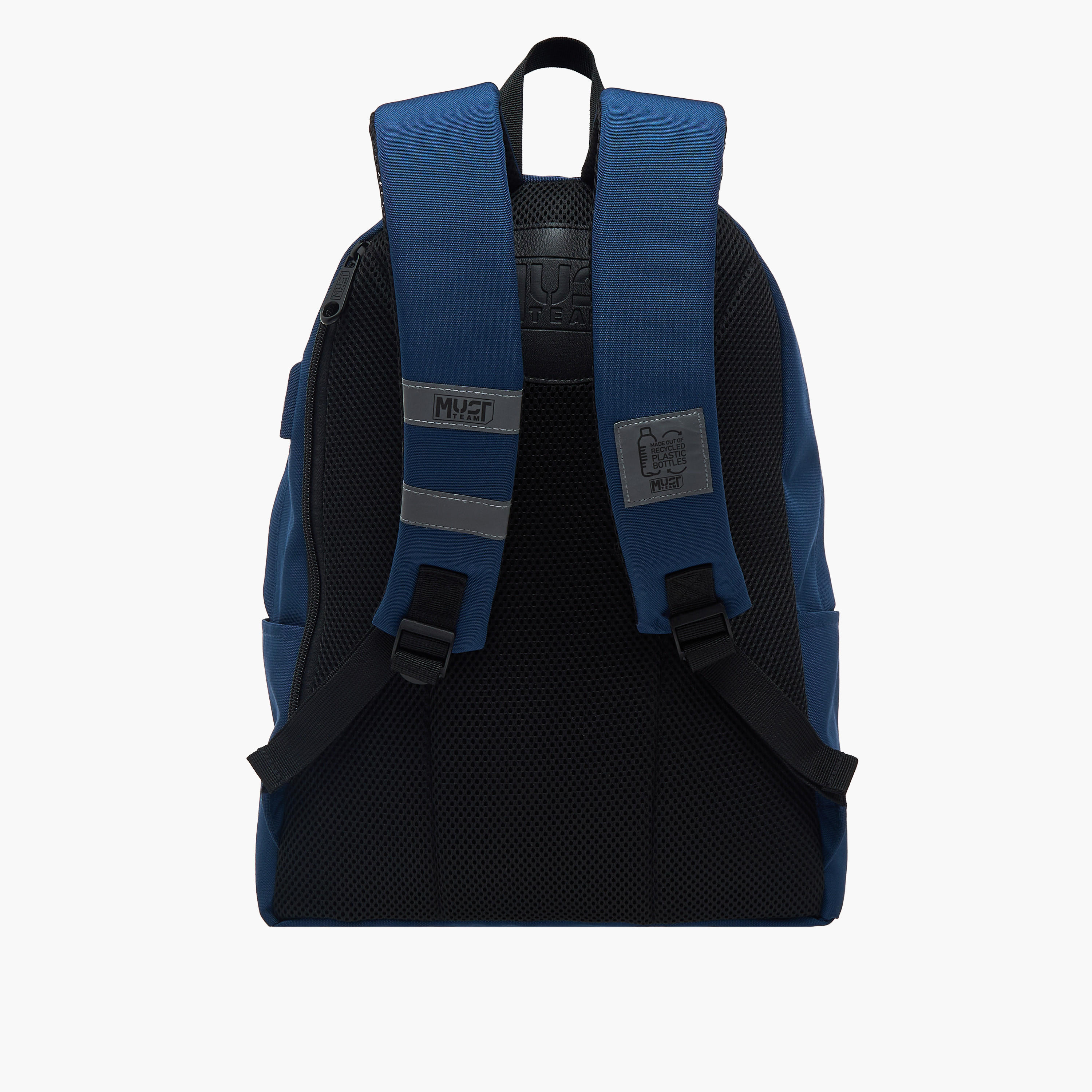 MUST Solid Backpack with Adjustable Straps and Zip Closure - 32x17x42 cms-school-bagsandbackpacks-backpacks-image-5