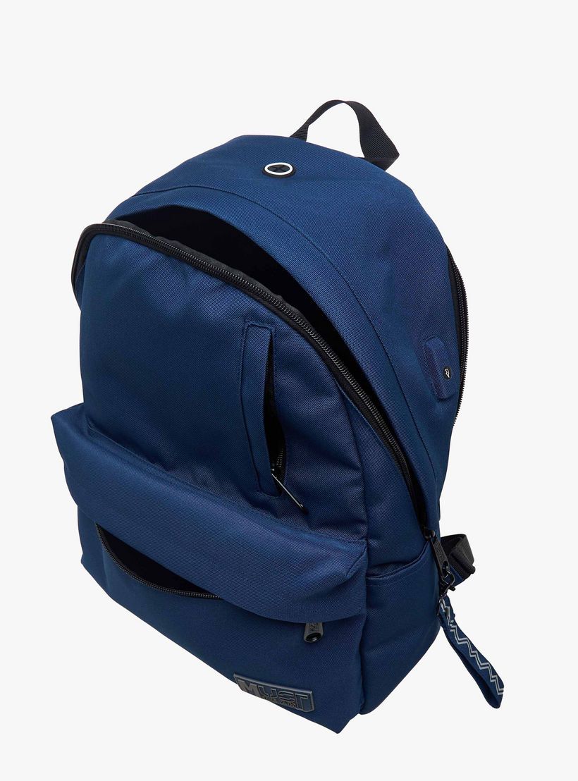 MUST Solid Backpack with Adjustable Straps and Zip Closure - 32x17x42 cms-school-bagsandbackpacks-backpacks-image-11