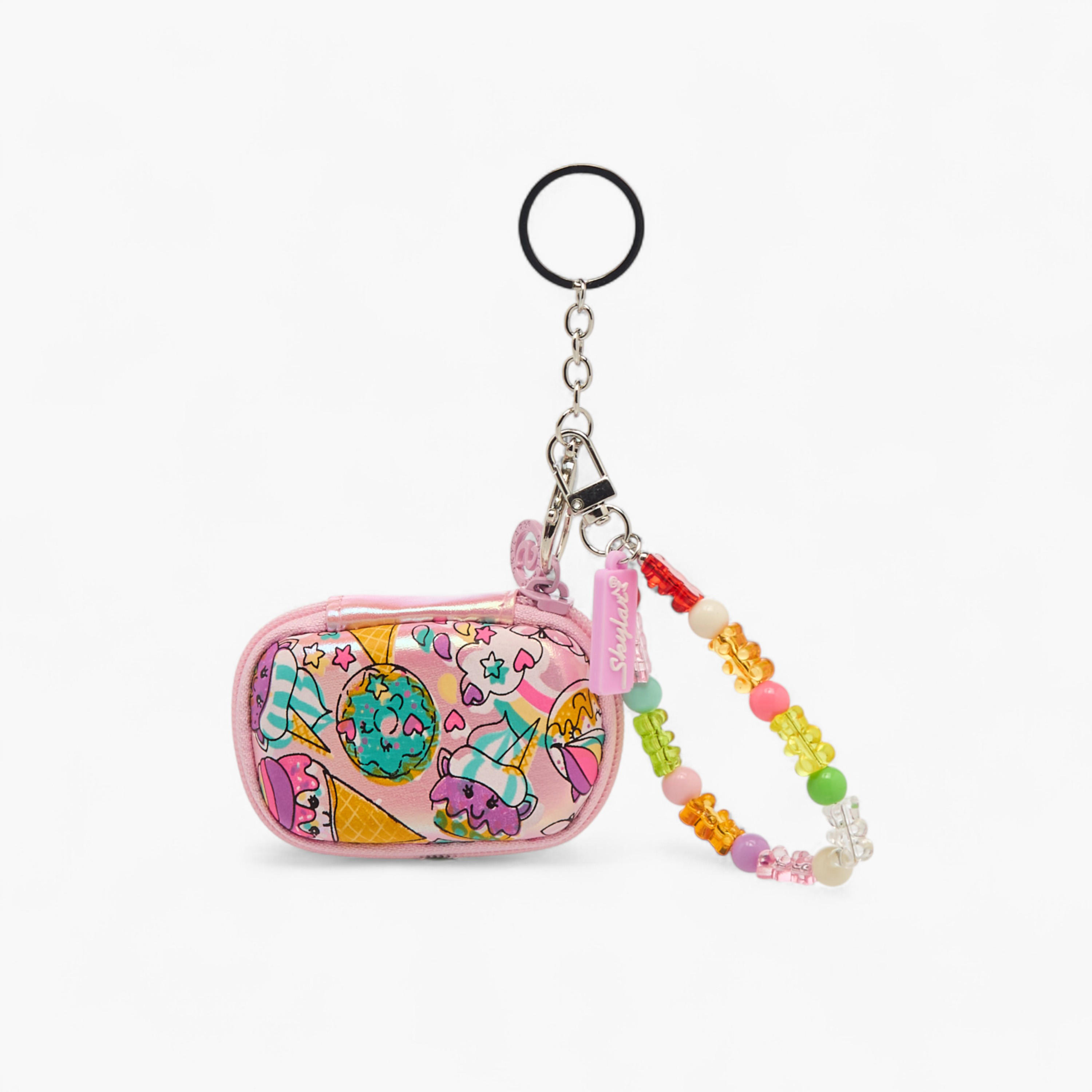 شنطة صغيرة بسلسلة مفاتيح وطبعات كب كيك-school-stationery-pencilcases-image-1