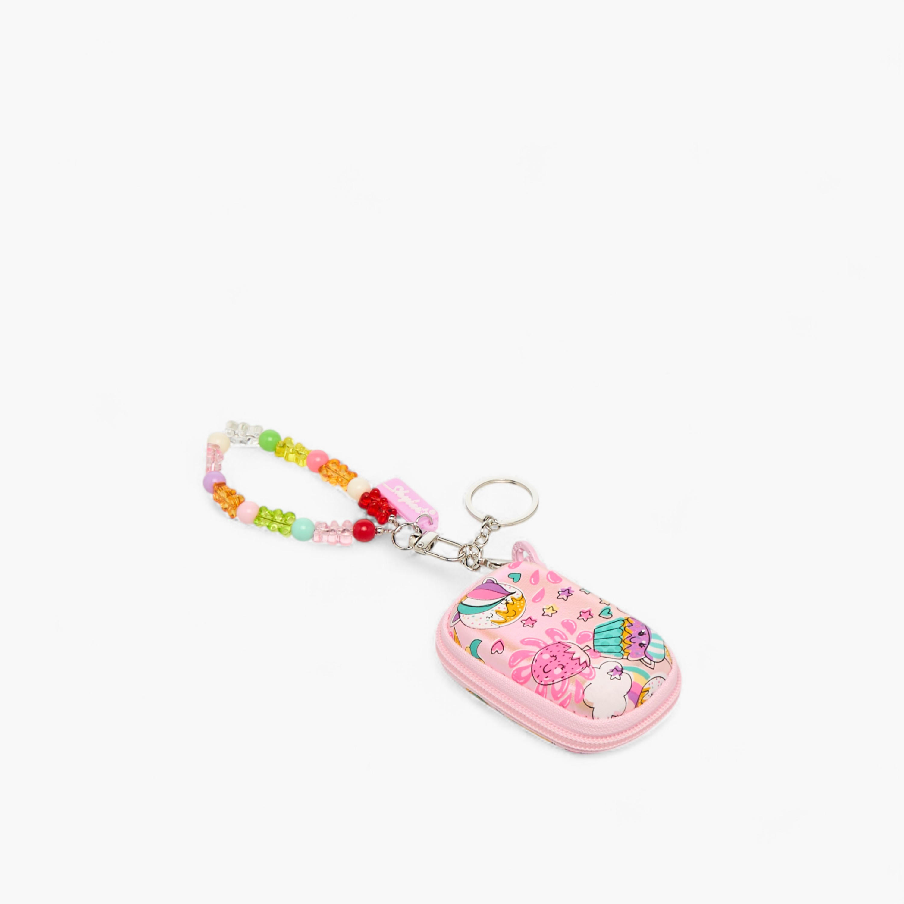 شنطة صغيرة بسلسلة مفاتيح وطبعات كب كيك-school-stationery-pencilcases-image-2