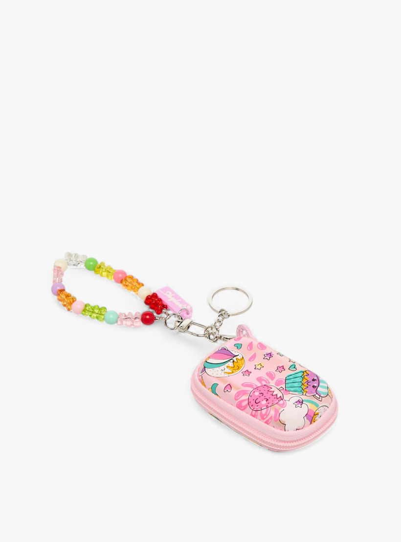 شنطة صغيرة بسلسلة مفاتيح وطبعات كب كيك-school-stationery-pencilcases-image-2