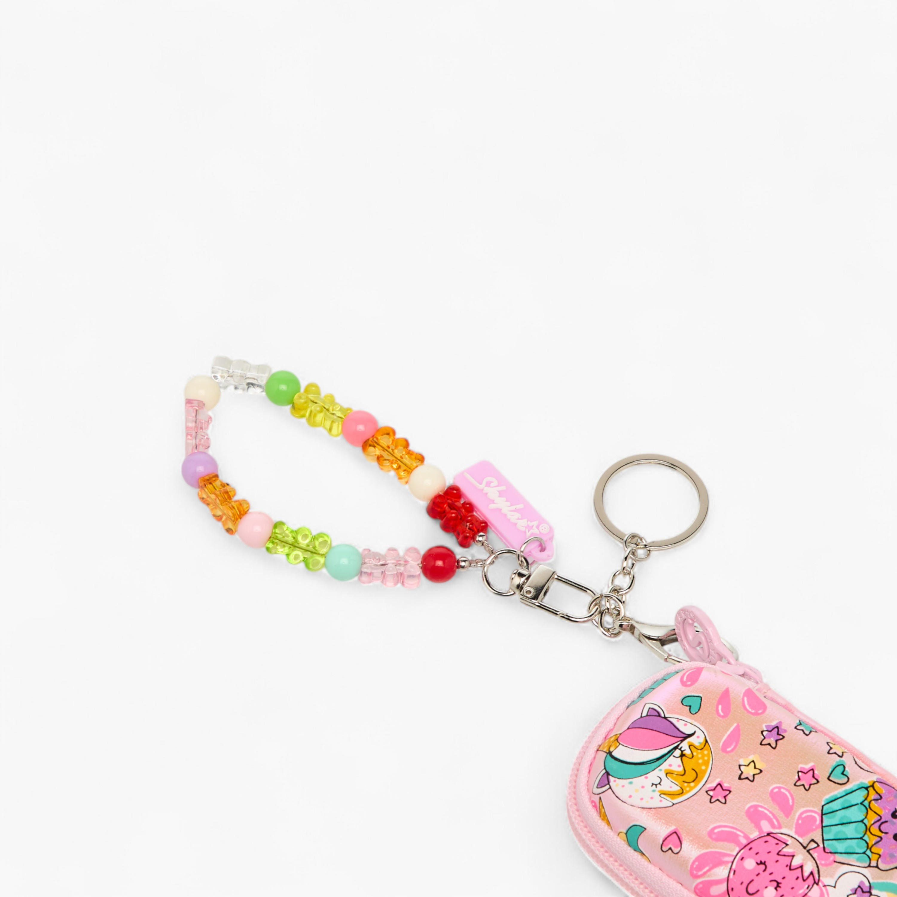 شنطة صغيرة بسلسلة مفاتيح وطبعات كب كيك-school-stationery-pencilcases-image-4