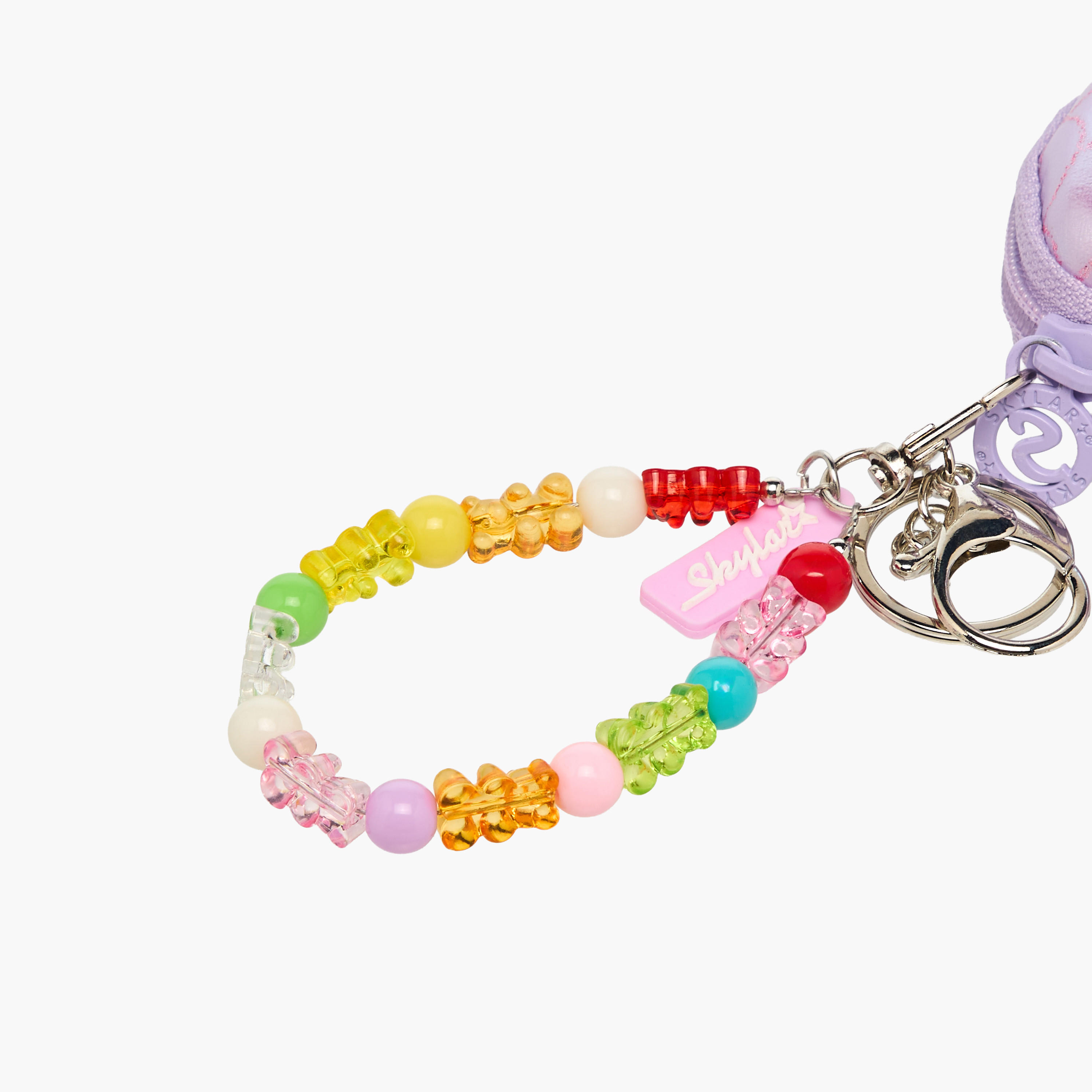 Mermaid Print Pouch with Keychain-school-stationery-pencilcases-image-3