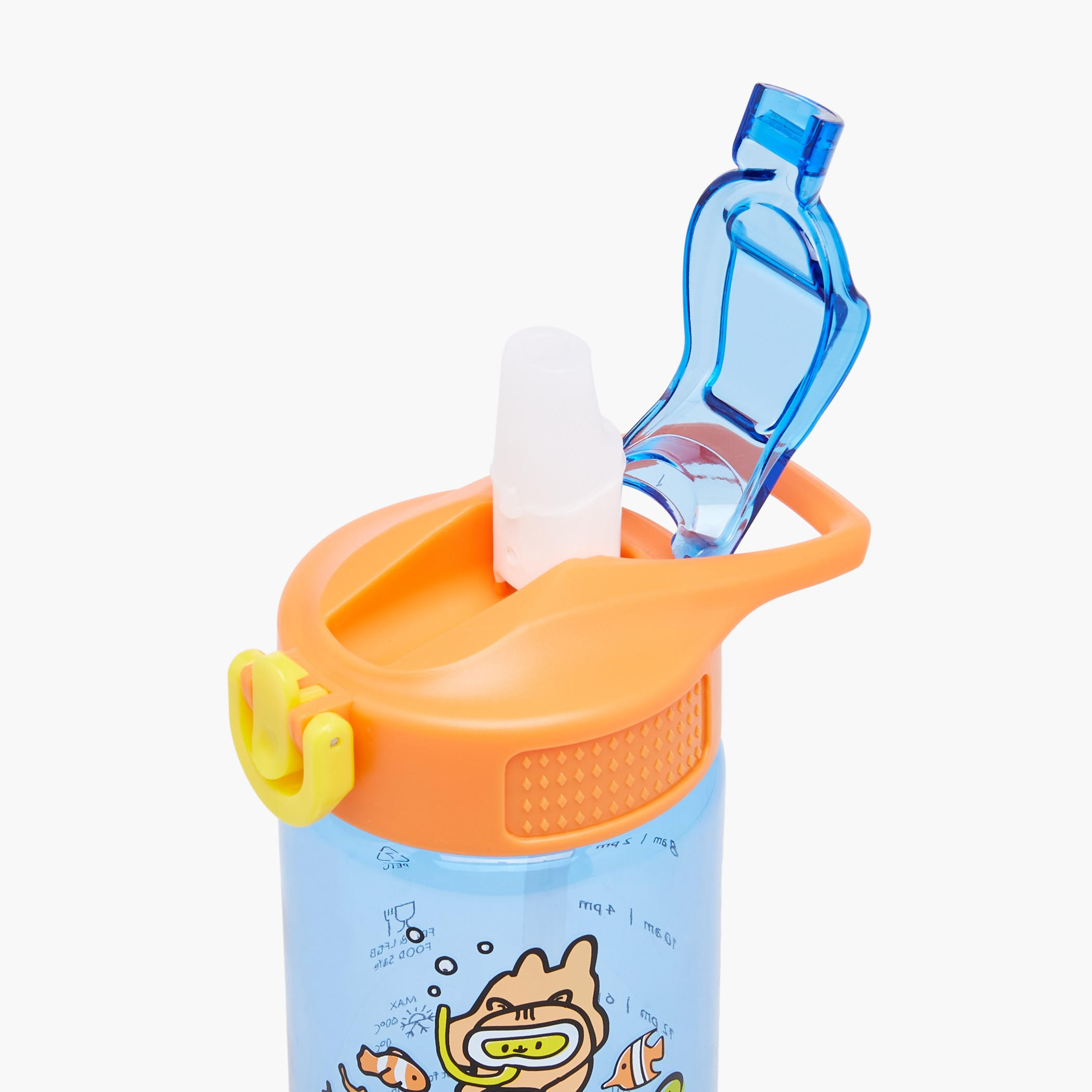 icon Printed Plastic Water Bottle with Sipper and BPA-Free – 500 ml-school-waterbottles-image-5