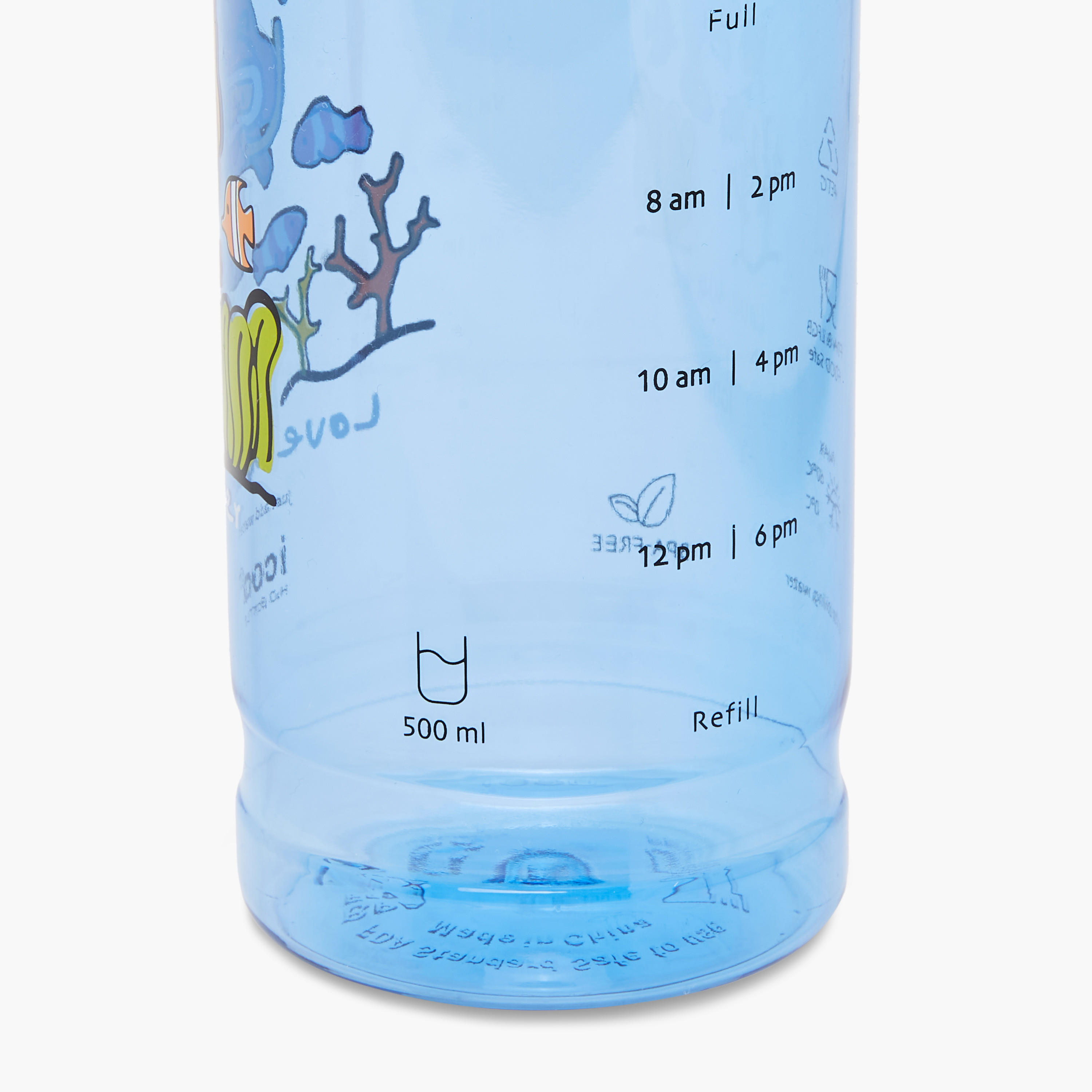 icon Printed Plastic Water Bottle with Sipper and BPA-Free – 500 ml-school-waterbottles-image-8