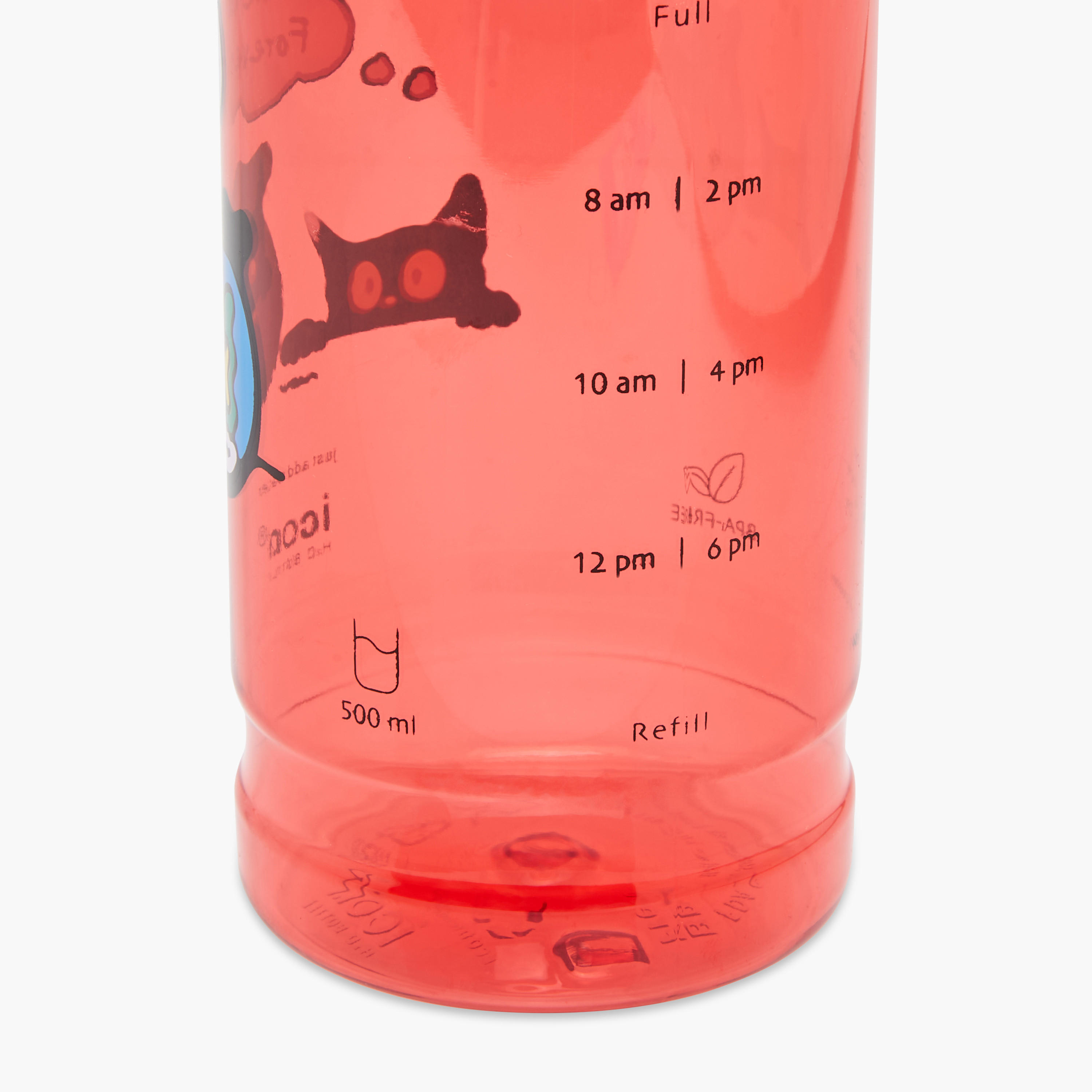 icon Cat Plastic Water Bottle with BPA-Free – 500 ml-school-waterbottles-image-8