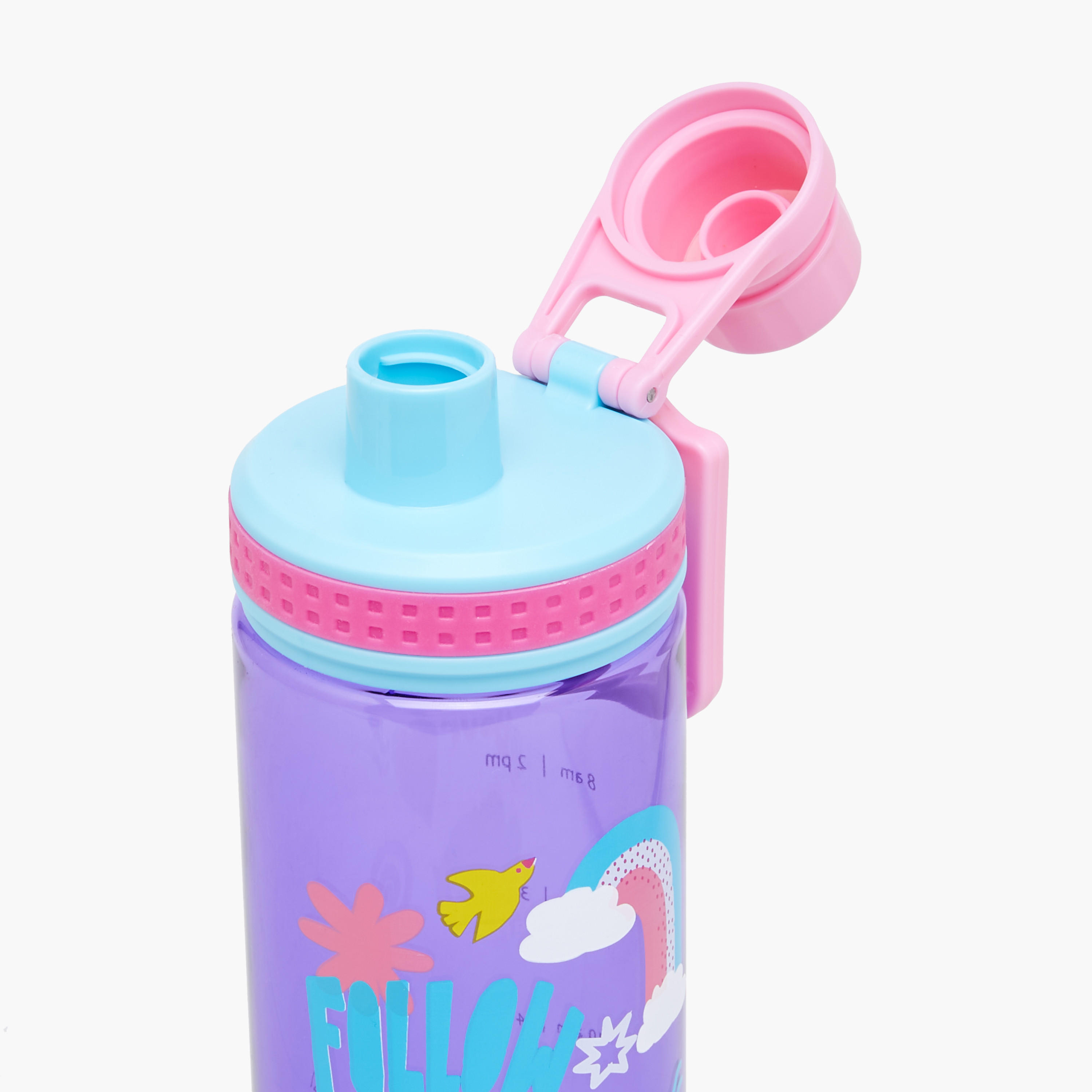 icon Printed Plastic Water Bottle with BPA-Free – 700 ml-school-waterbottles-image-5