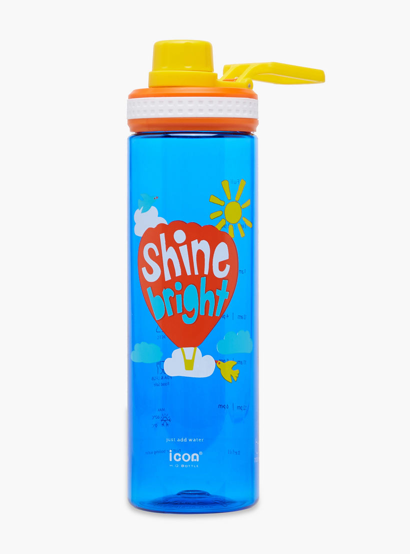 icon Slogan Plastic Water Bottle with BPA-Free – 700 ml-school-waterbottles-image-1