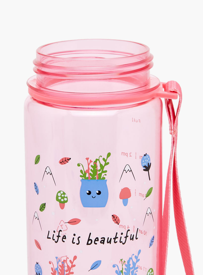 icon Printed Plastic Water Bottle with Sipper and BPA-Free – 750 ml-school-waterbottles-image-3