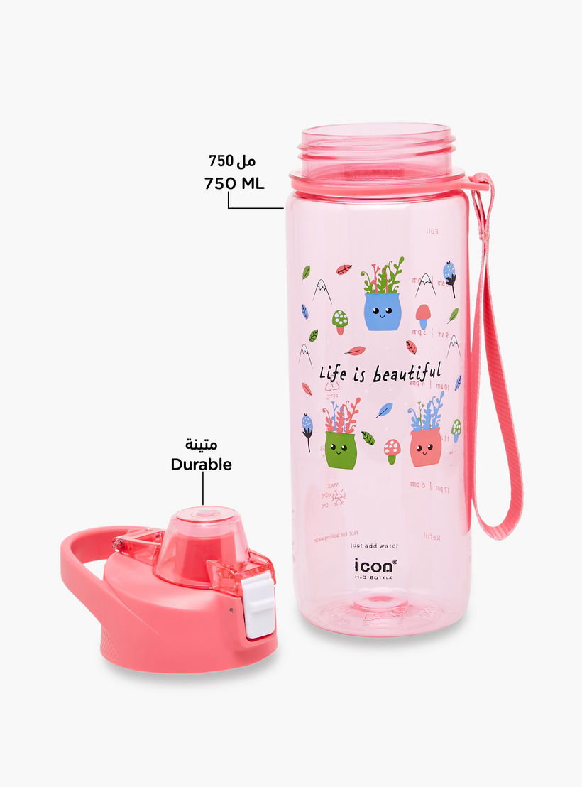 icon Printed Plastic Water Bottle with Sipper and BPA-Free – 750 ml-school-waterbottles-image-4