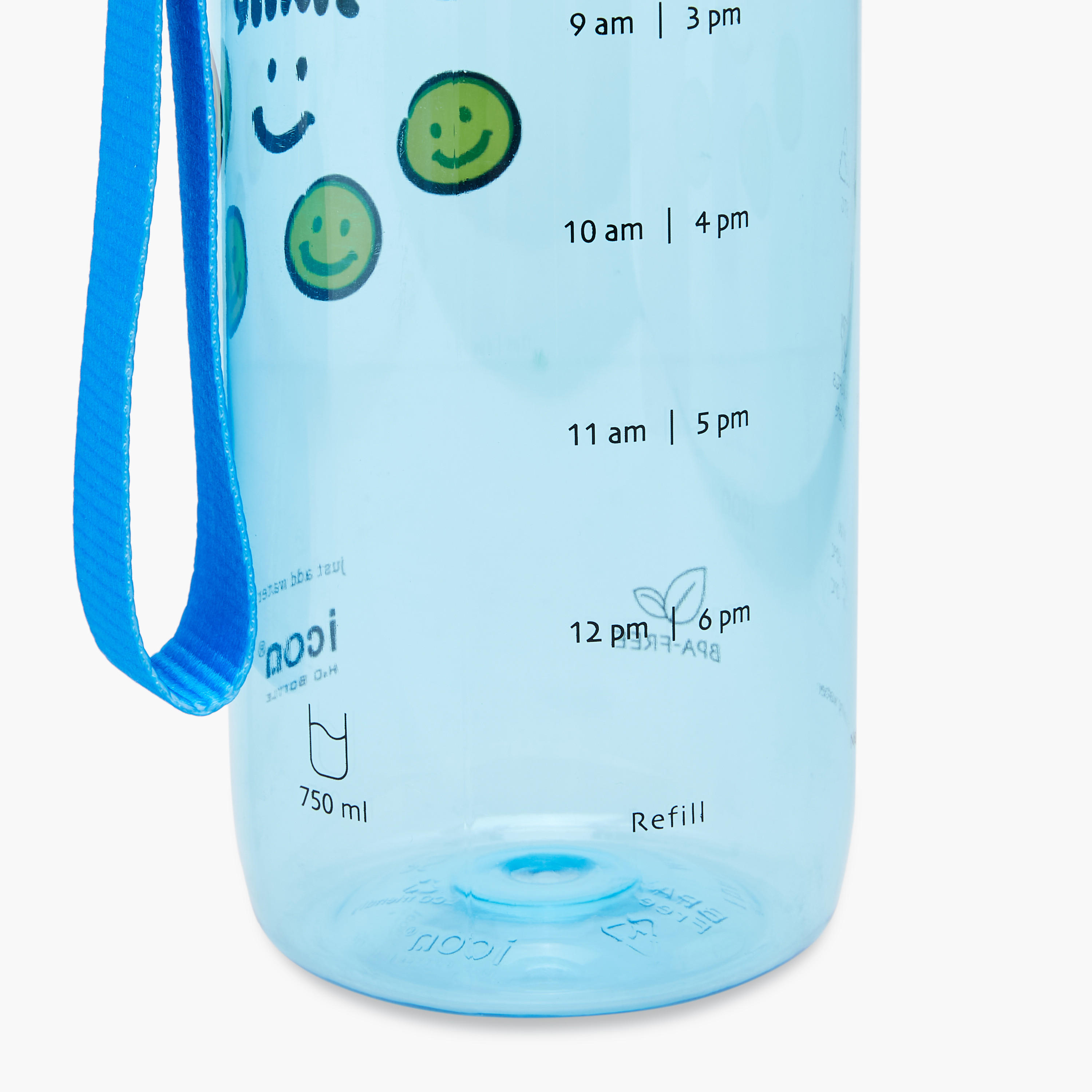 icon Smiley Plastic Water Bottle with BPA-Free – 750 ml-school-waterbottles-image-7