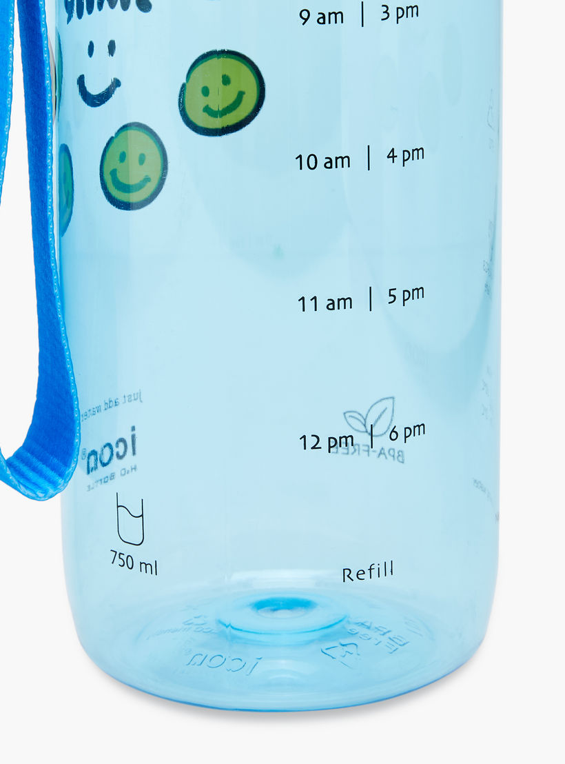 icon Smiley Plastic Water Bottle with BPA-Free – 750 ml-school-waterbottles-image-7