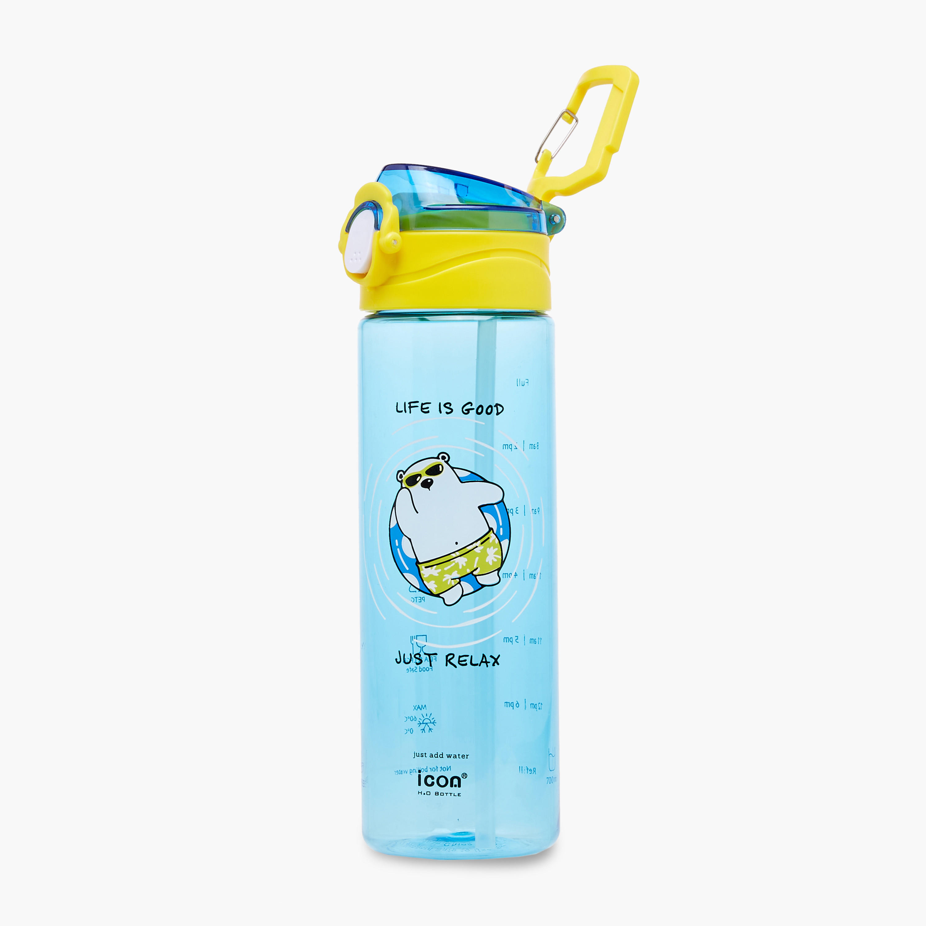 icon Printed Plastic Water Bottle with BPA-Free – 700 ml-school-waterbottles-image-1
