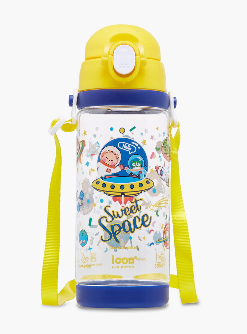 icon Space Plastic Water Bottle with Sipper and BPA-Free – 580 ml-school-waterbottles-image-1