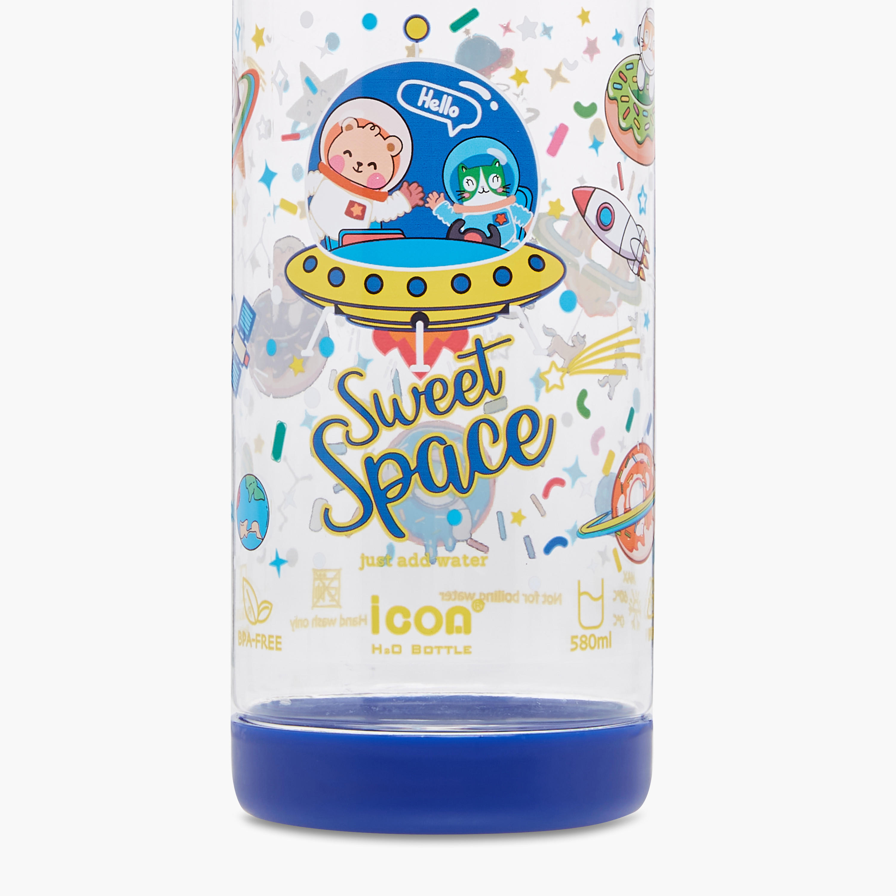 icon Space Plastic Water Bottle with Sipper and BPA-Free – 580 ml-school-waterbottles-image-7
