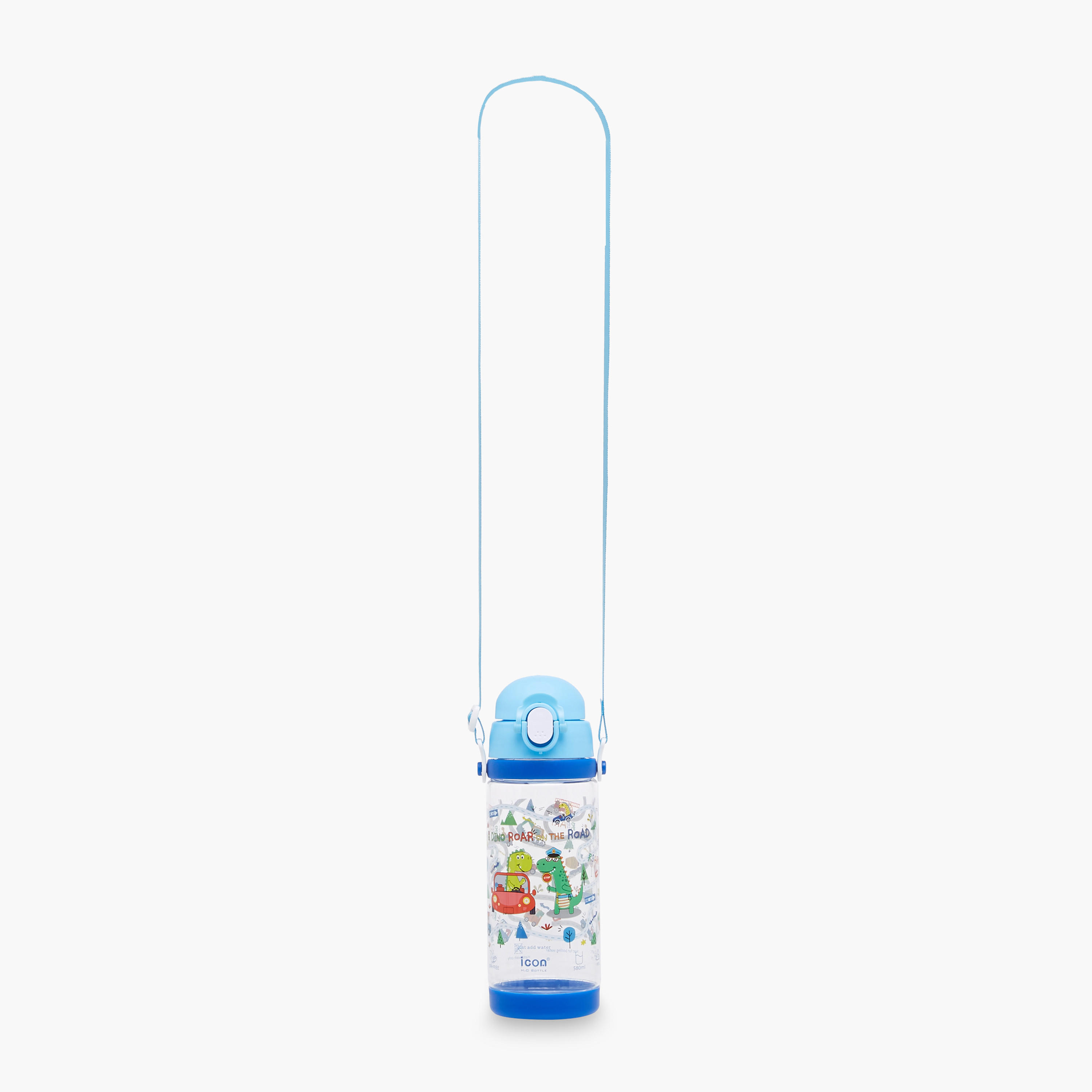 icon Dinosaur Plastic Water Bottle with Sipper and BPA-Free – 580 ml-school-waterbottles-image-3