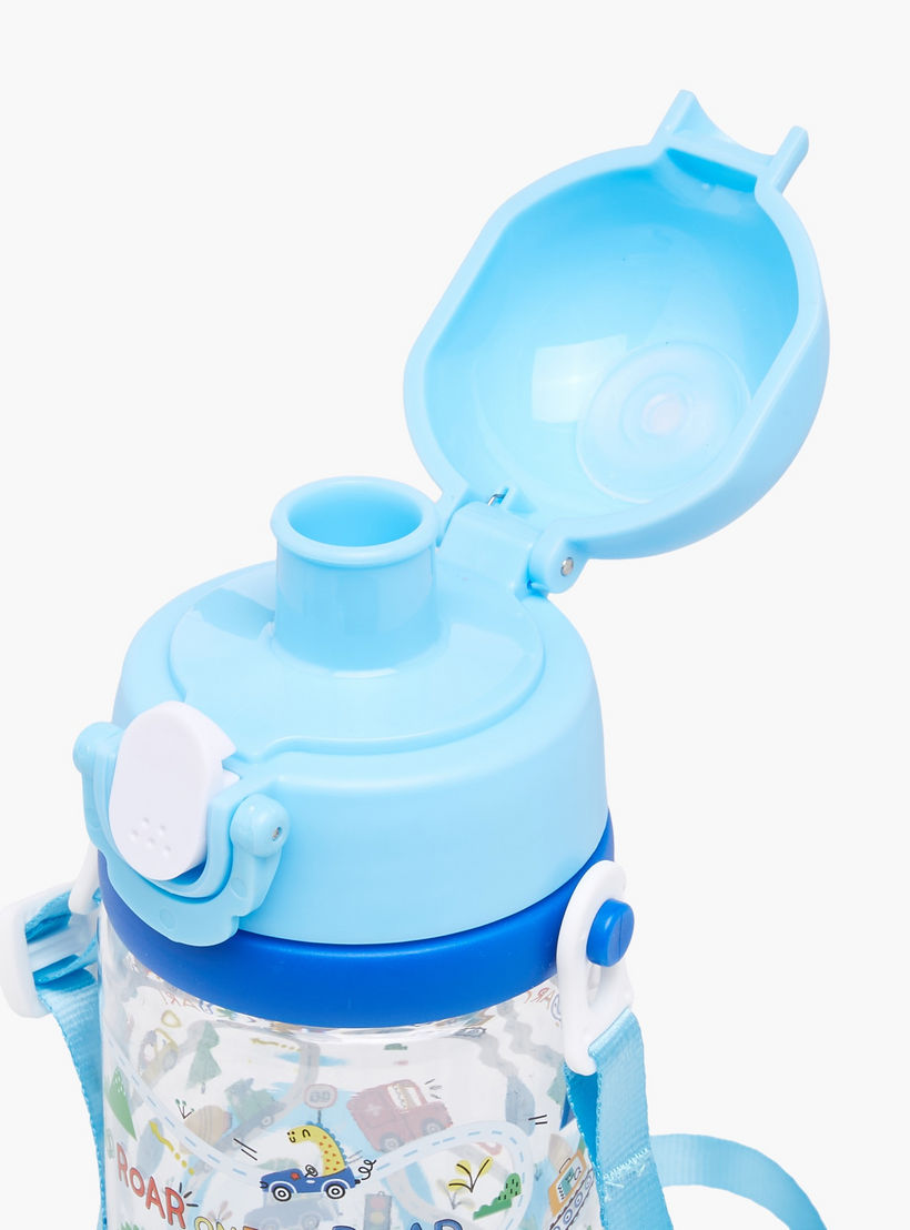 icon Dinosaur Plastic Water Bottle with Sipper and BPA-Free – 580 ml-school-waterbottles-image-5