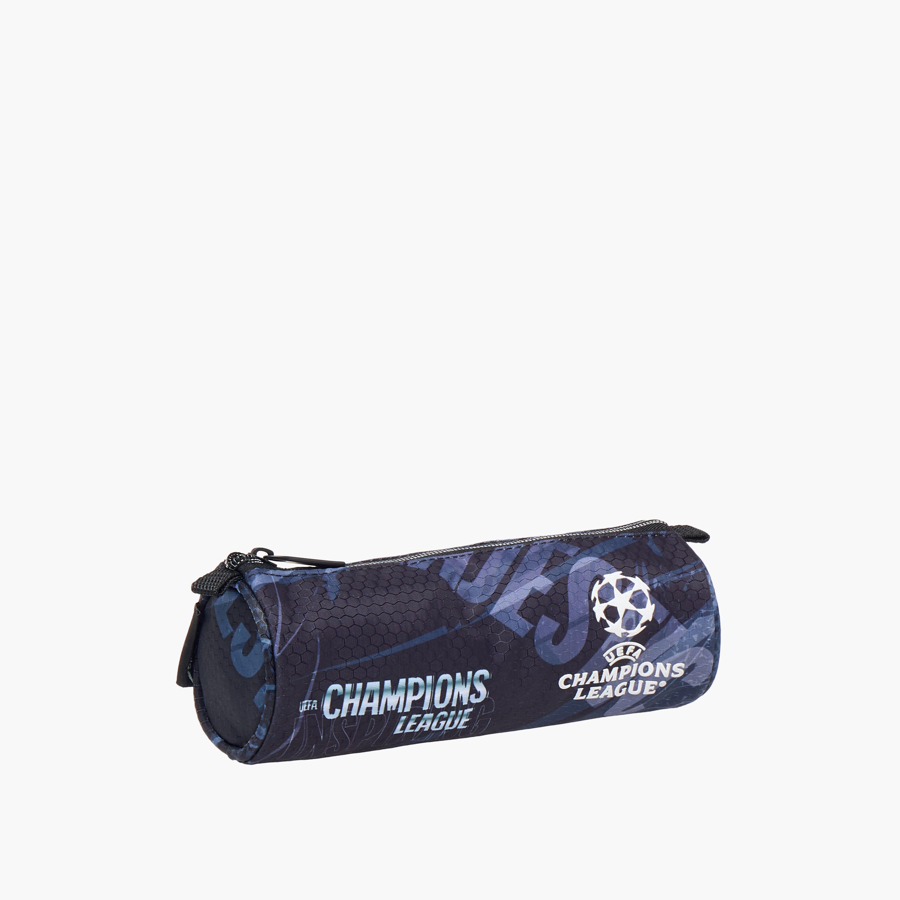 Champions League Printed Pencil Pouch with Zip Closure-school-stationery-pencilcases-image-2