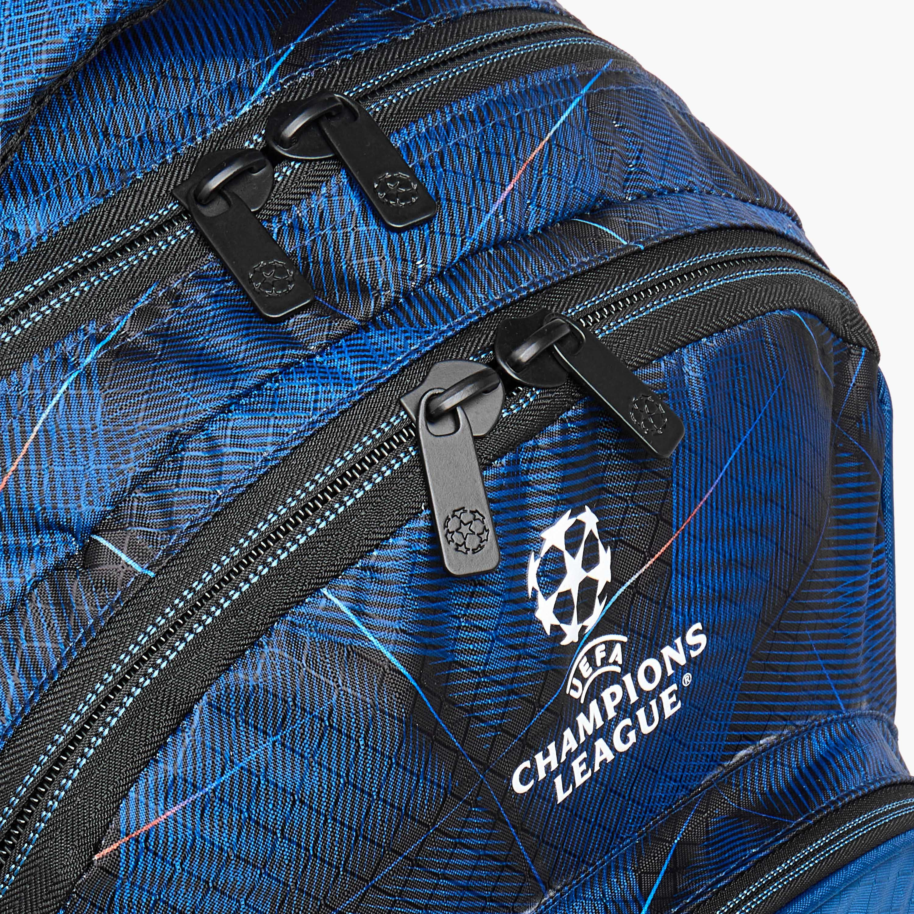 Champions League Printed Backpack with Adjustable Straps and Zip Closure - 34x15x46 cms-school-bagsandbackpacks-backpacks-image-6