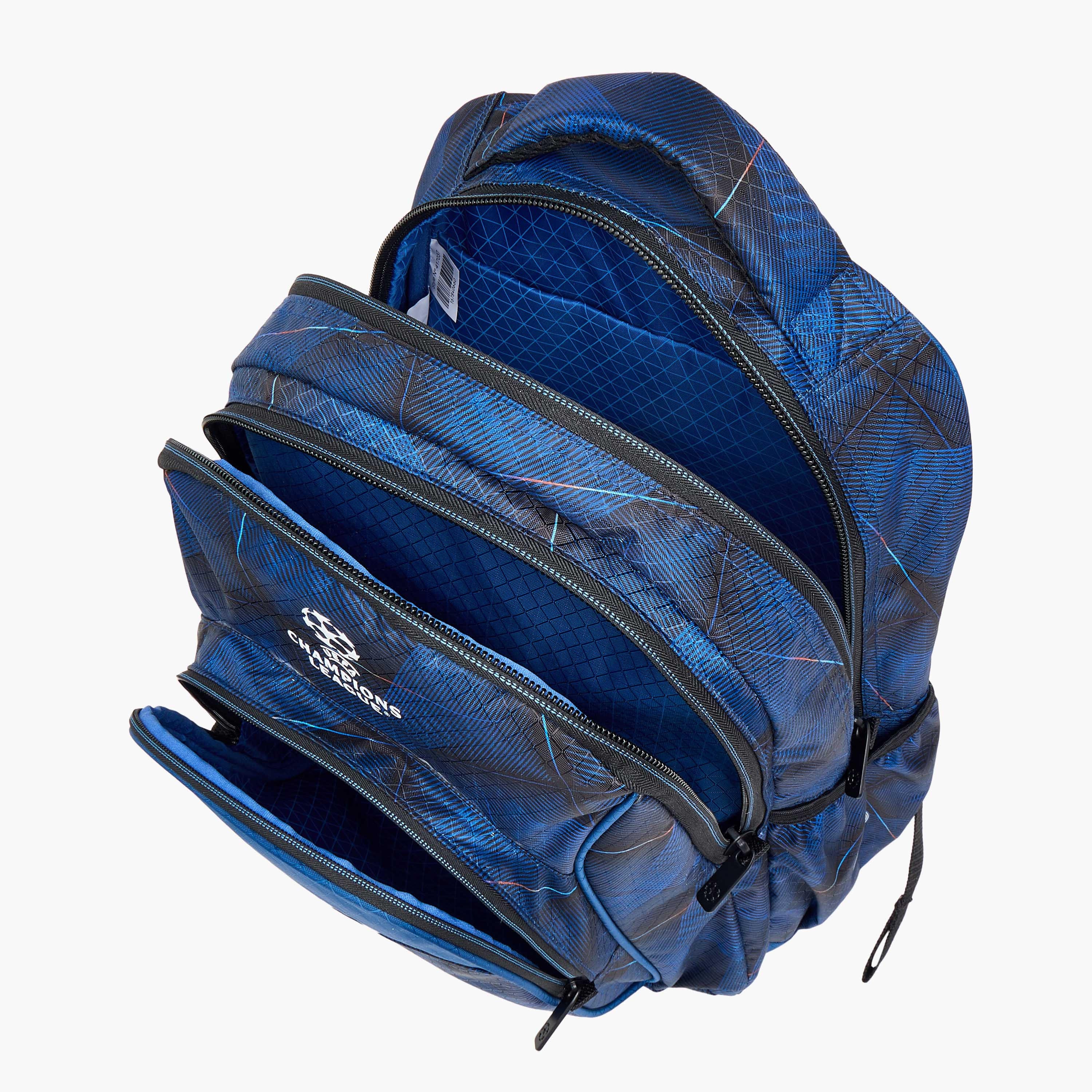 Champions League Printed Backpack with Adjustable Straps and Zip Closure - 34x15x46 cms-school-bagsandbackpacks-backpacks-image-7