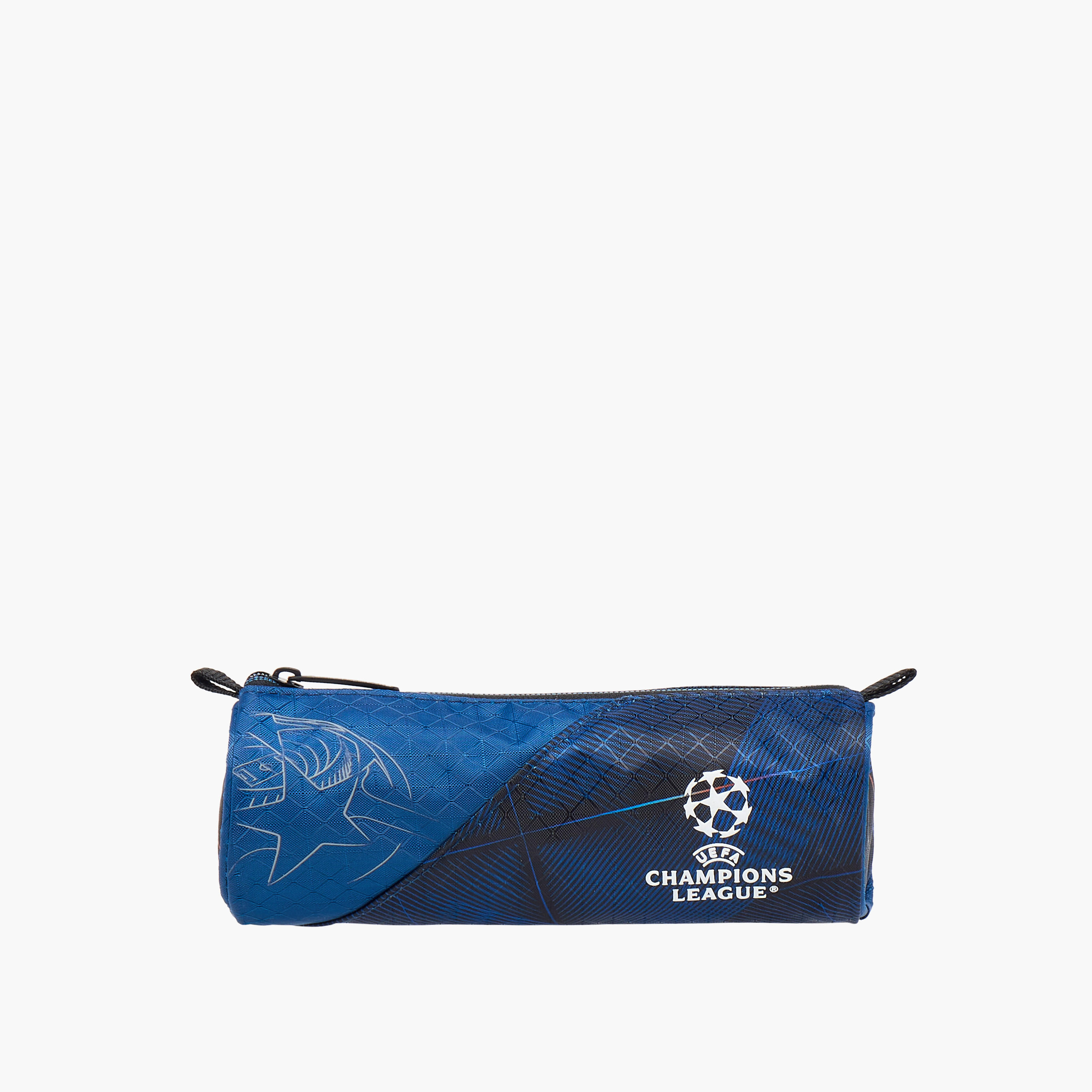 Champions League Printed Pencil Pouch with Zip Closure-school-stationery-pencilcases-image-1