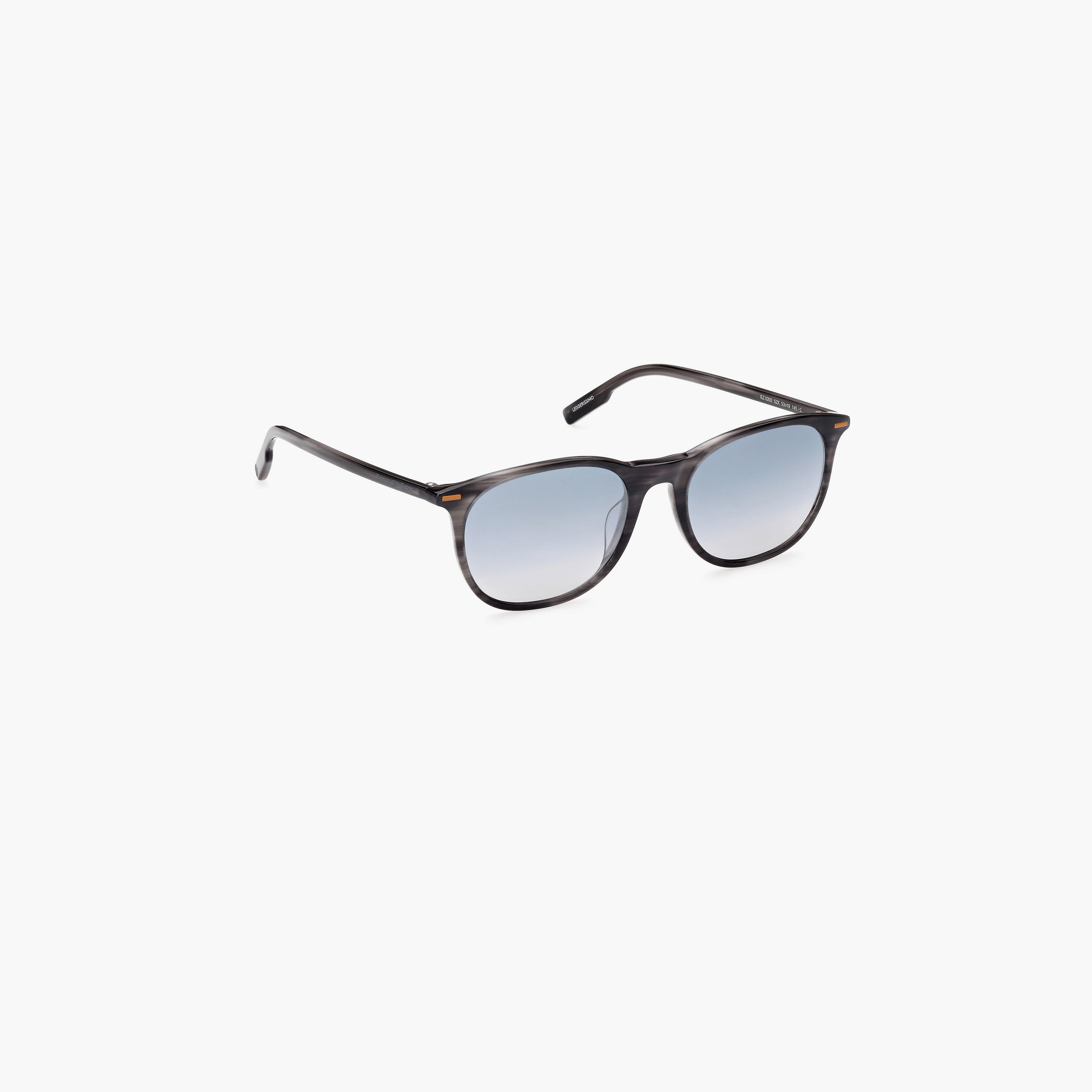 Zegna 53 MM Blue Round Sunglasses EZ020352X53-men-sunglasses-image-3