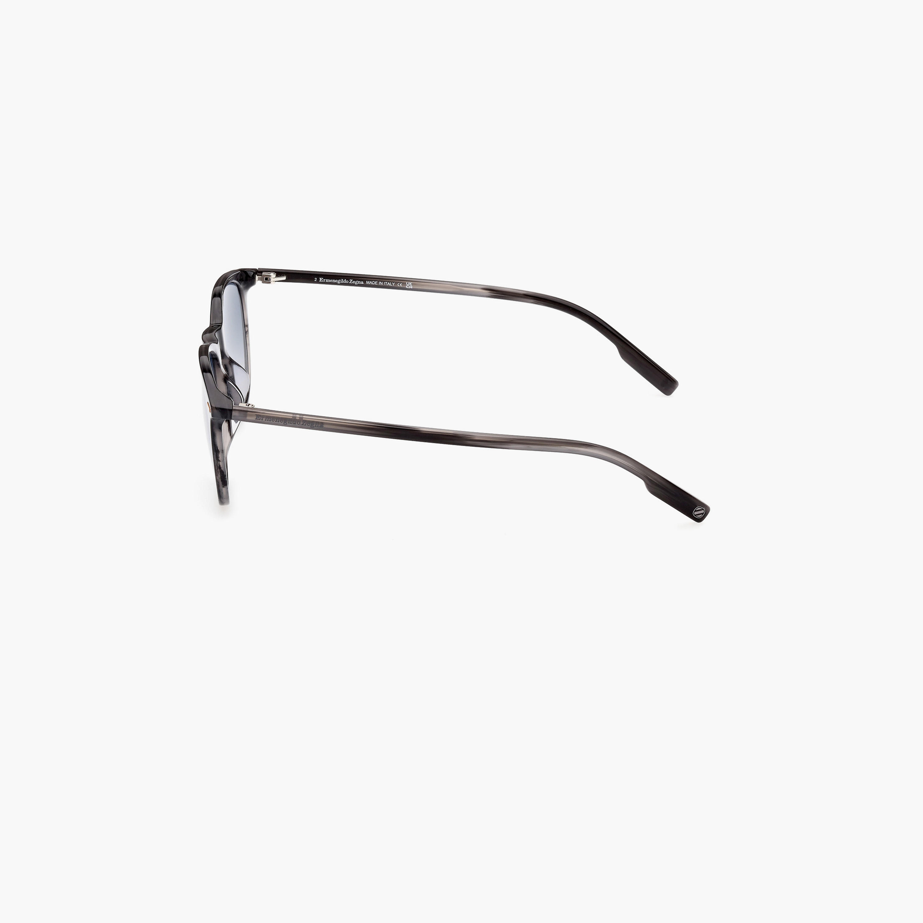 Zegna 53 MM Blue Round Sunglasses EZ020352X53-men-sunglasses-image-5