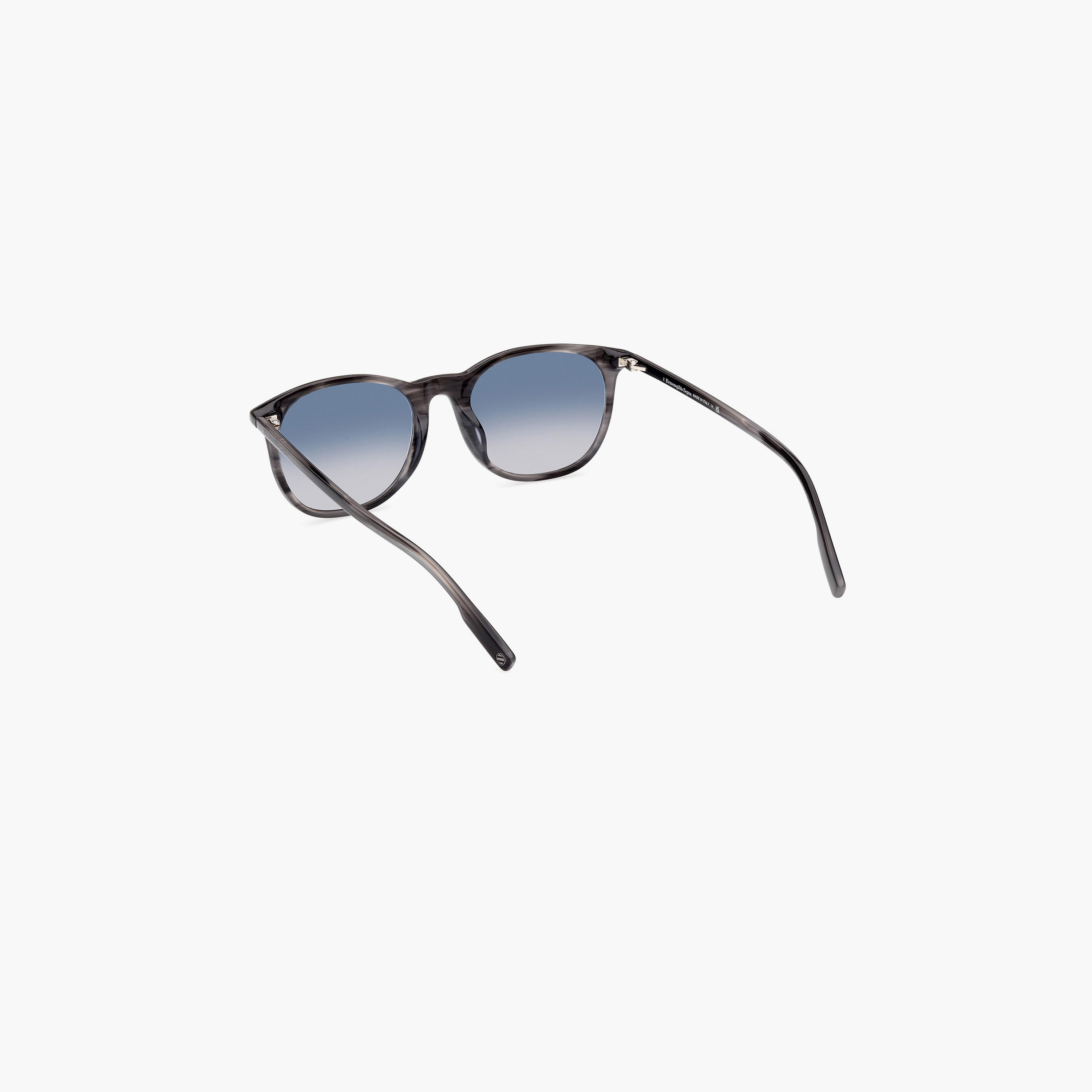 Zegna 53 MM Blue Round Sunglasses EZ020352X53-men-sunglasses-image-6