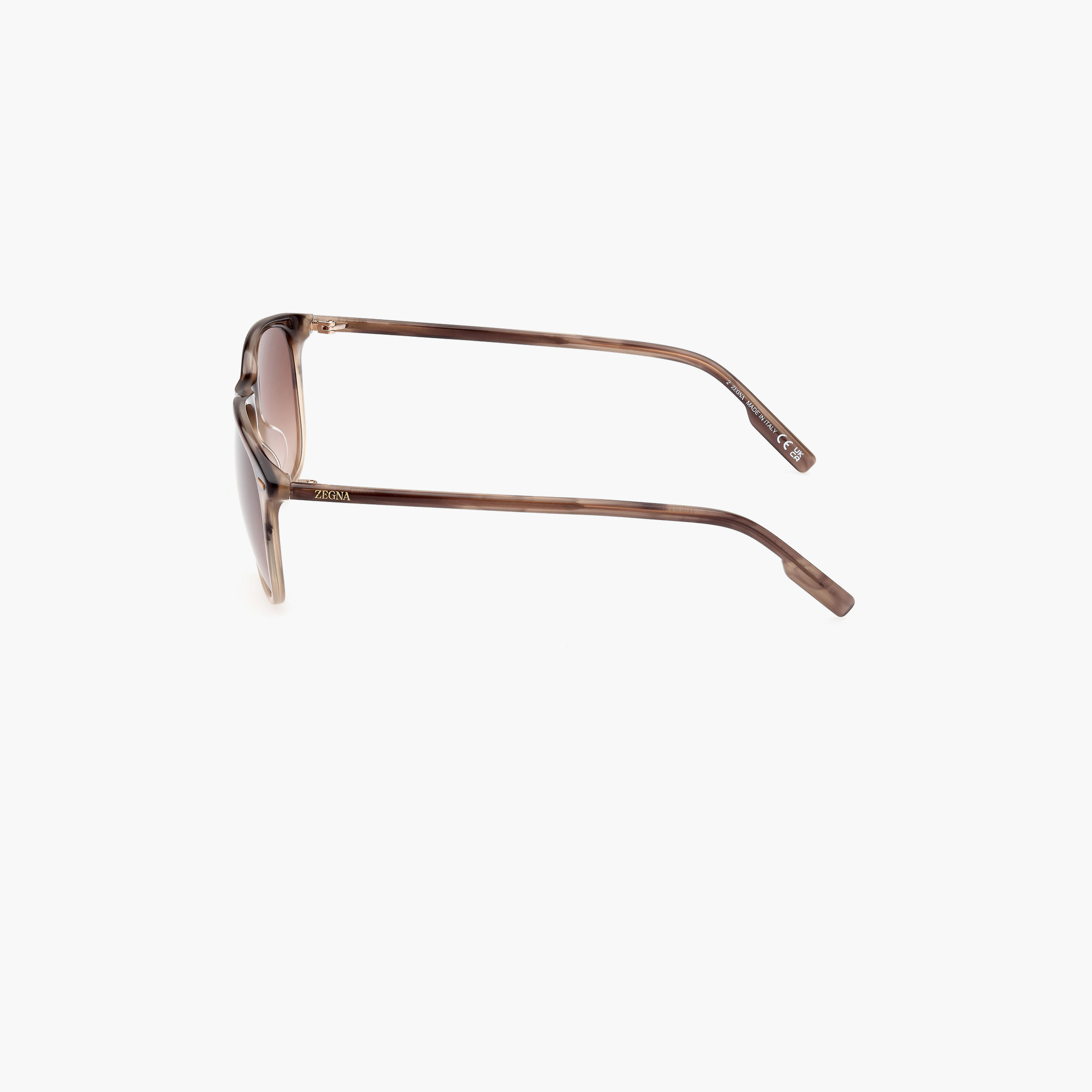Zegna 55 MM Gradient Brown Geometric Sunglasses EZ021748F55-men-sunglasses-image-5