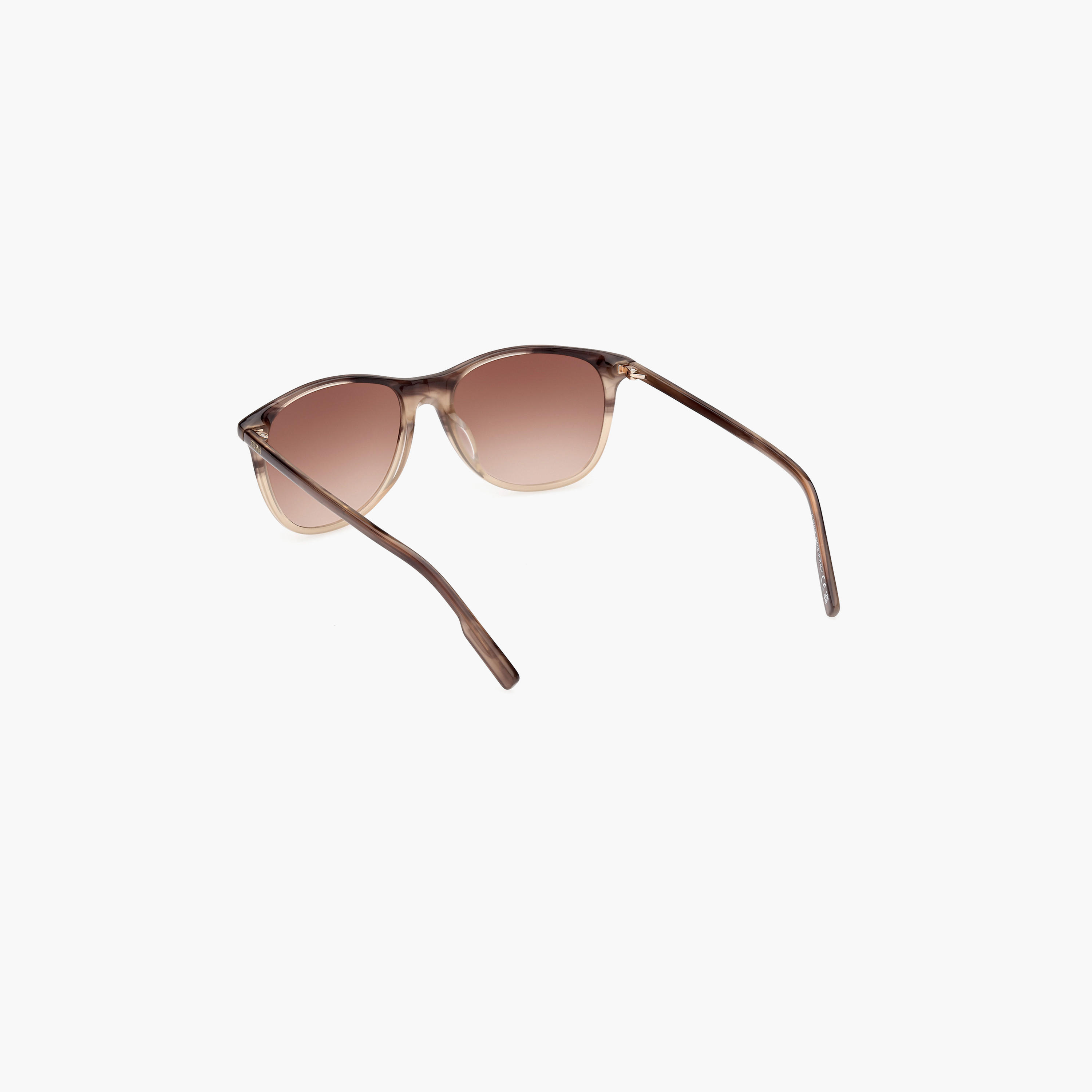 Zegna 55 MM Gradient Brown Geometric Sunglasses EZ021748F55-men-sunglasses-image-6
