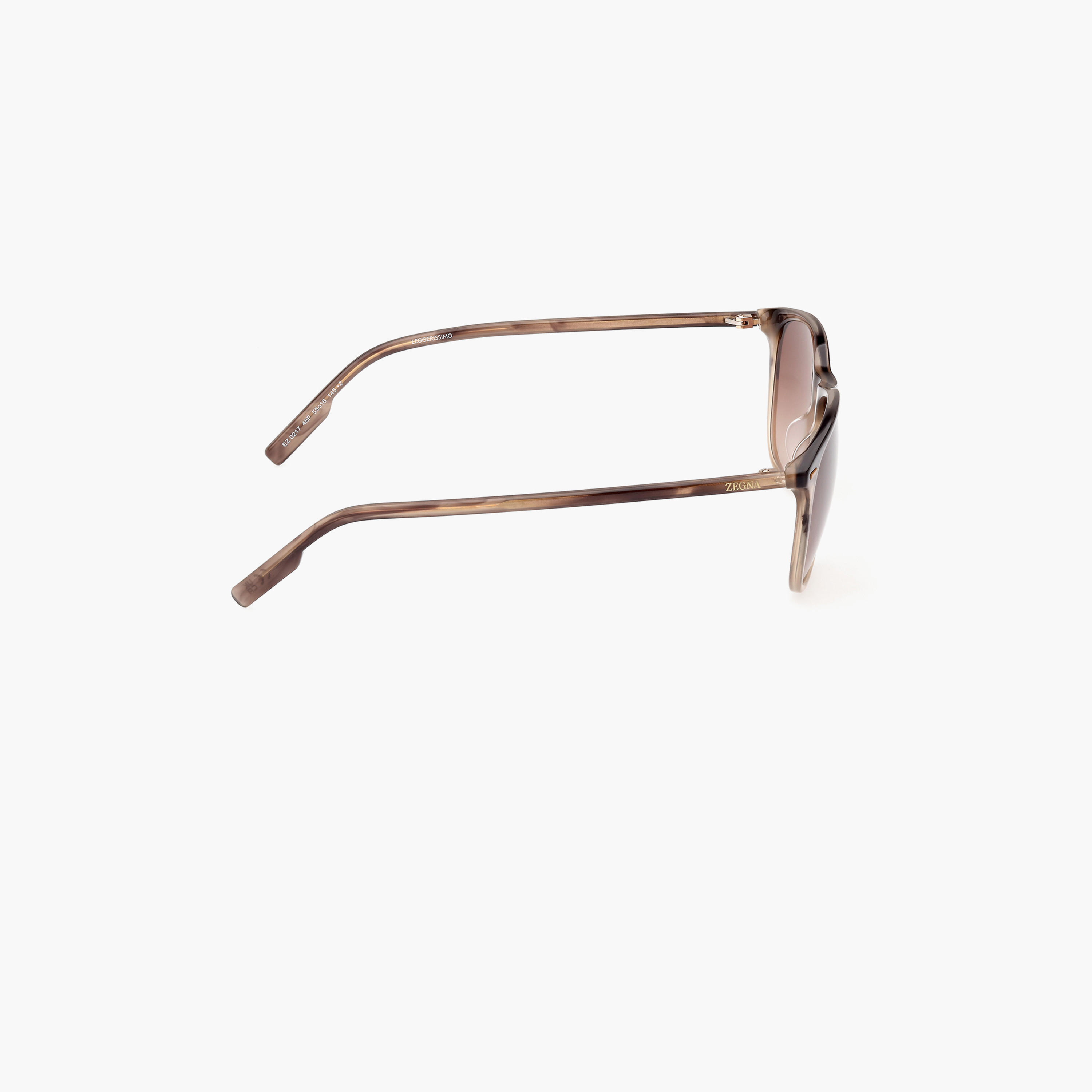 Zegna 55 MM Gradient Brown Geometric Sunglasses EZ021748F55-men-sunglasses-image-9