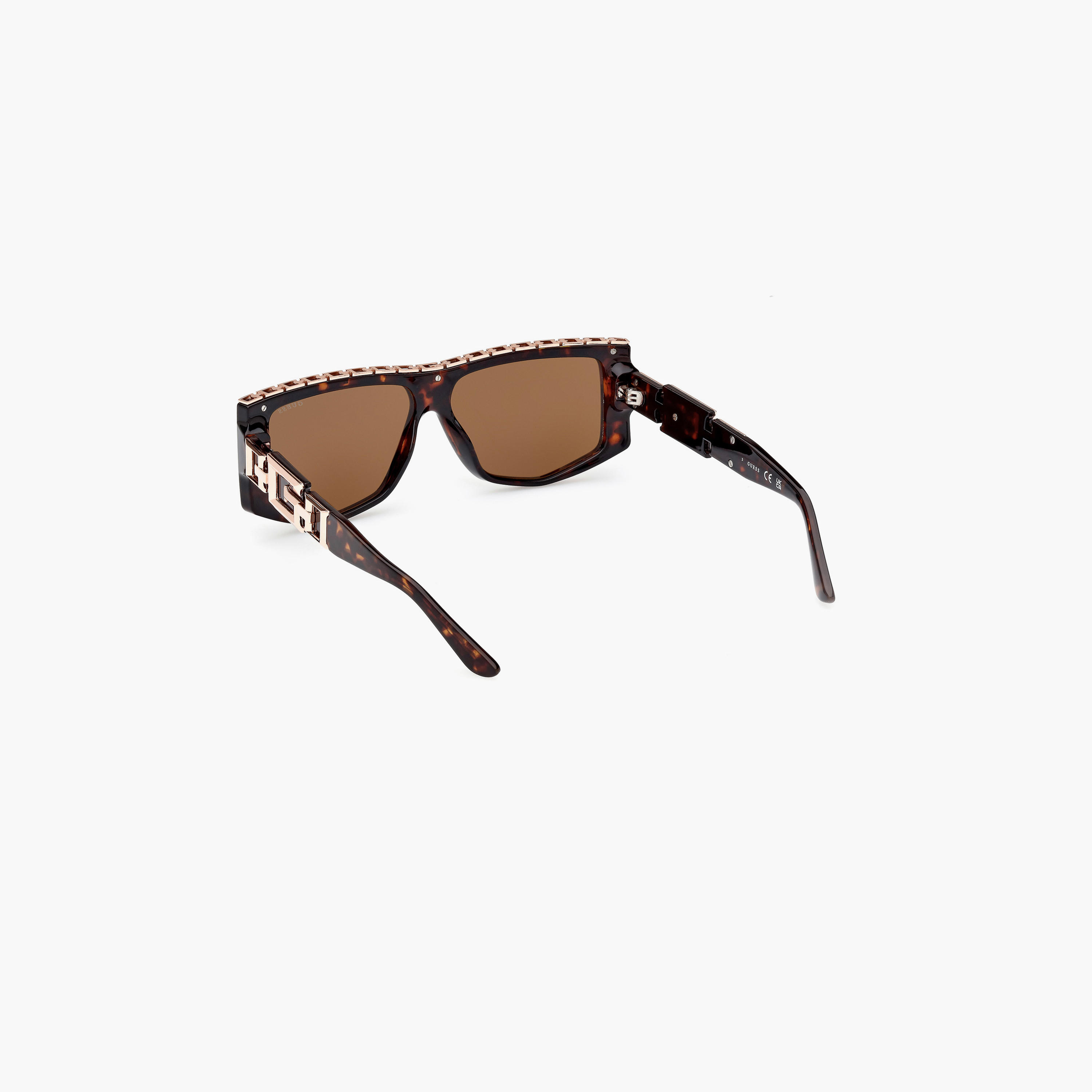 Guess 58 MM Brown Geometric Sunglasses GU791452E58-women-sunglasses-image-6