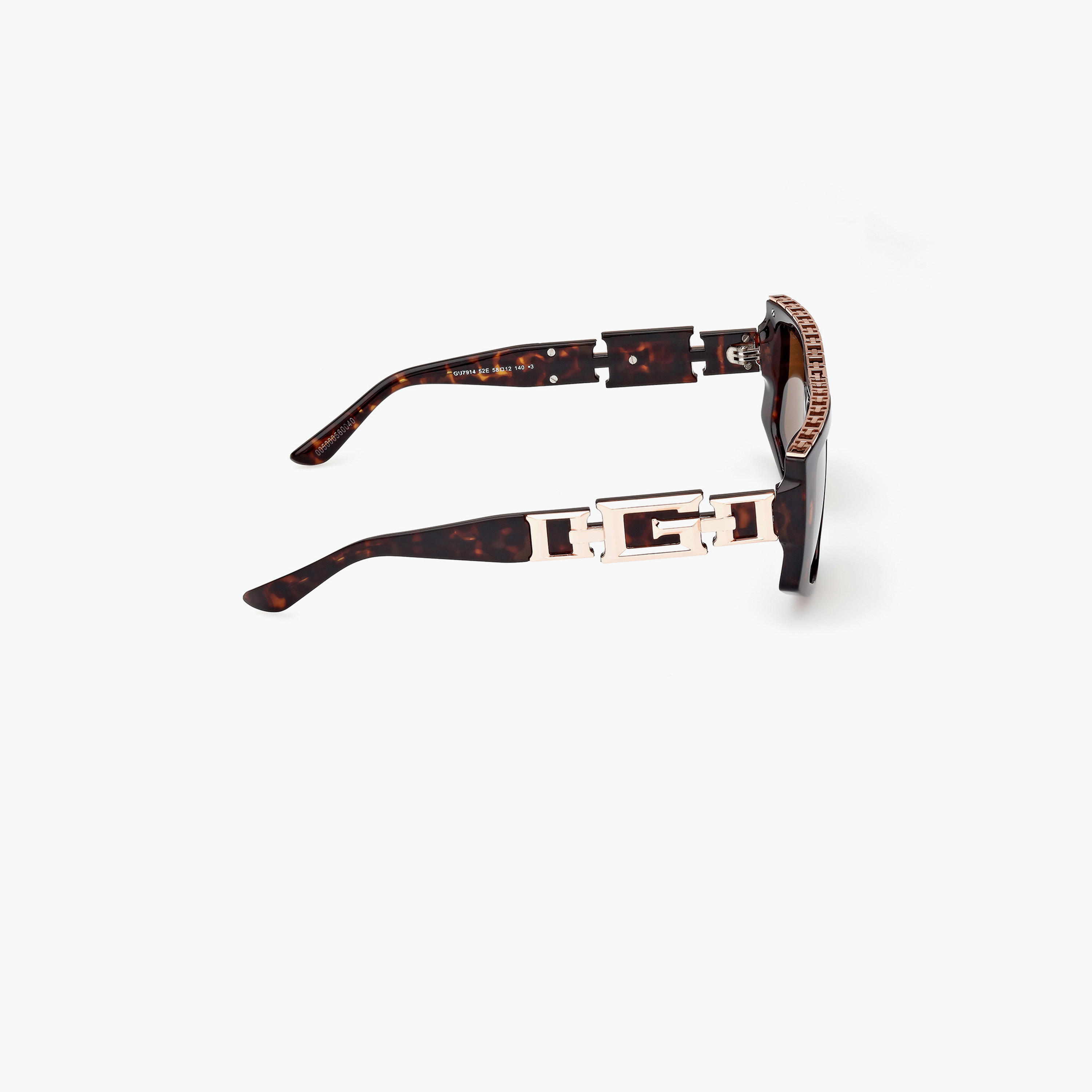 Guess 58 MM Brown Geometric Sunglasses GU791452E58-women-sunglasses-image-9