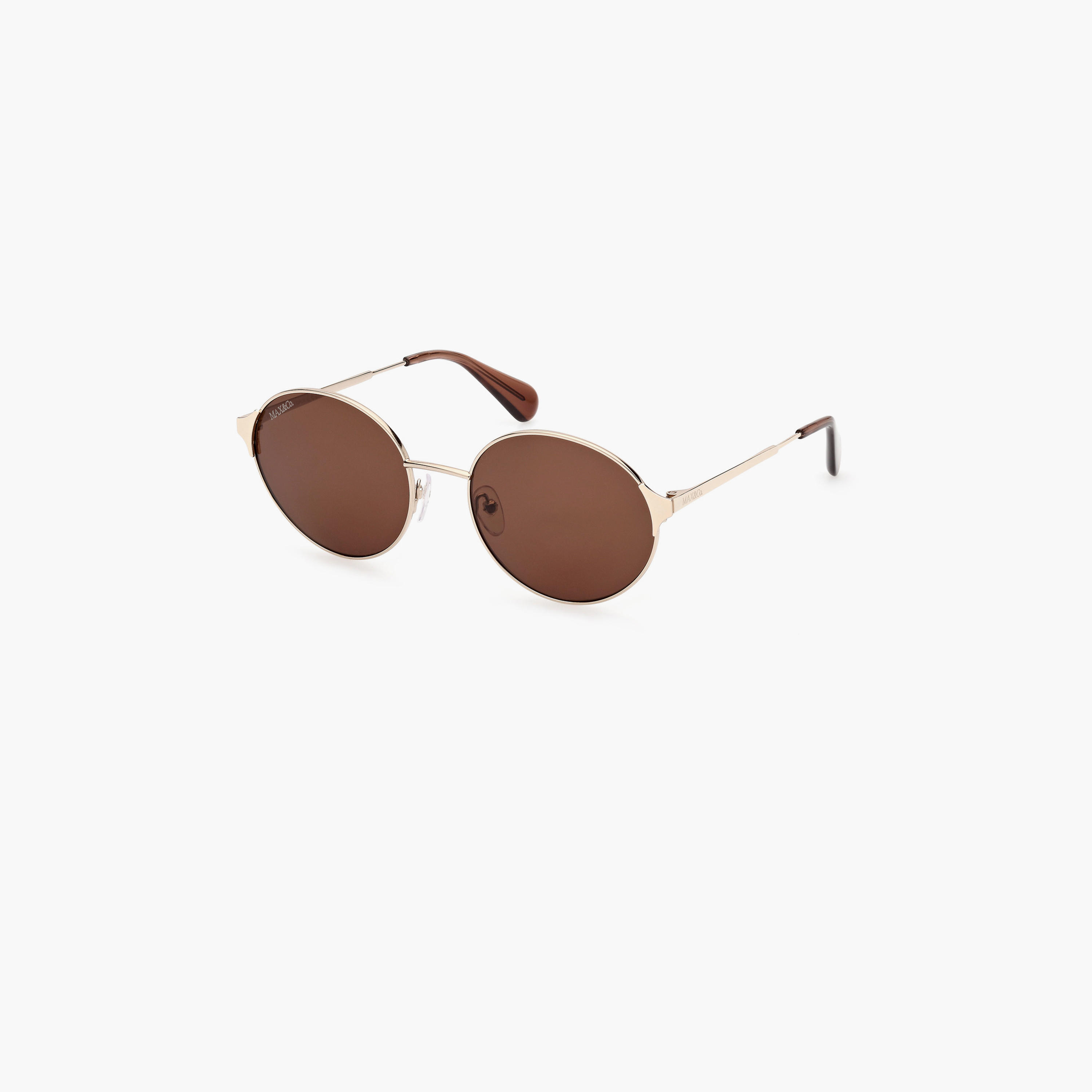 Max&Co. 54 MM Brown Round Sunglasses MO007332E54-women-sunglasses-image-1