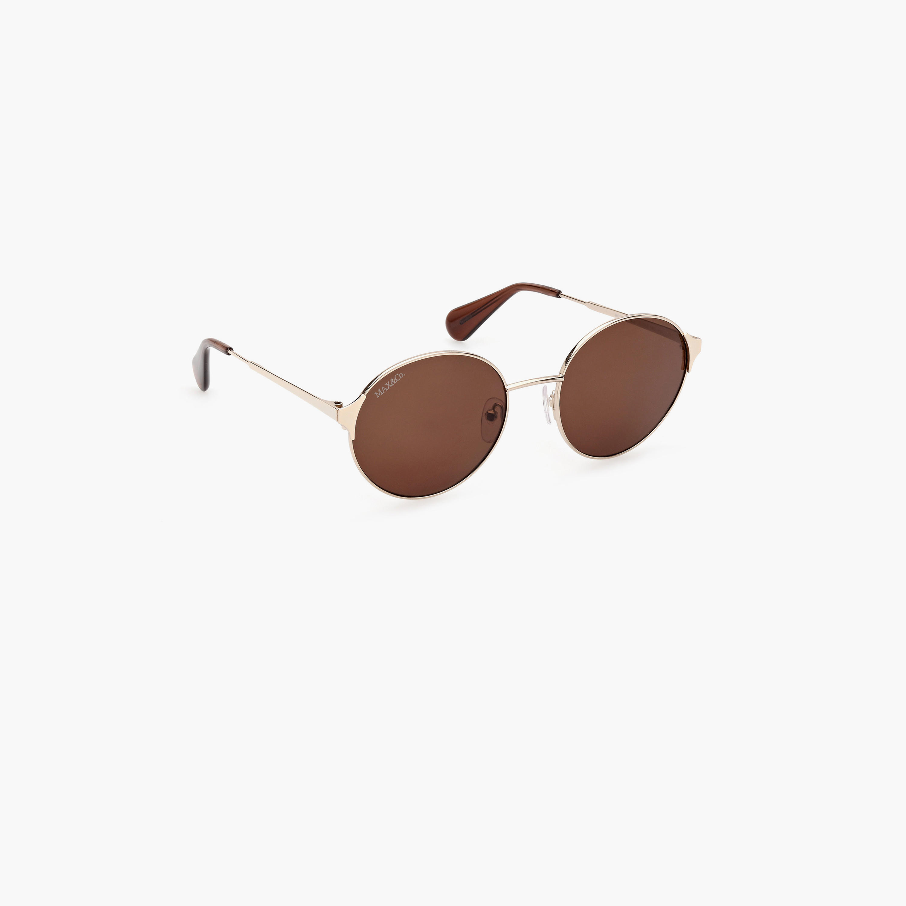Max&Co. 54 MM Brown Round Sunglasses MO007332E54-women-sunglasses-image-3