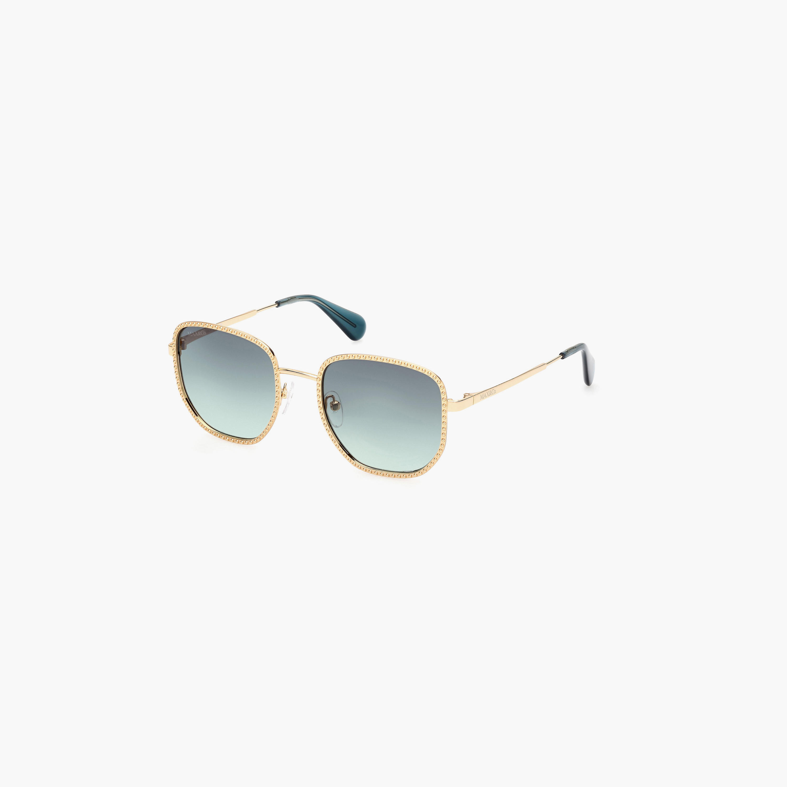 Max&Co. 52 MM Gradient Green Round Sunglasses MO009130P52-women-sunglasses-image-1