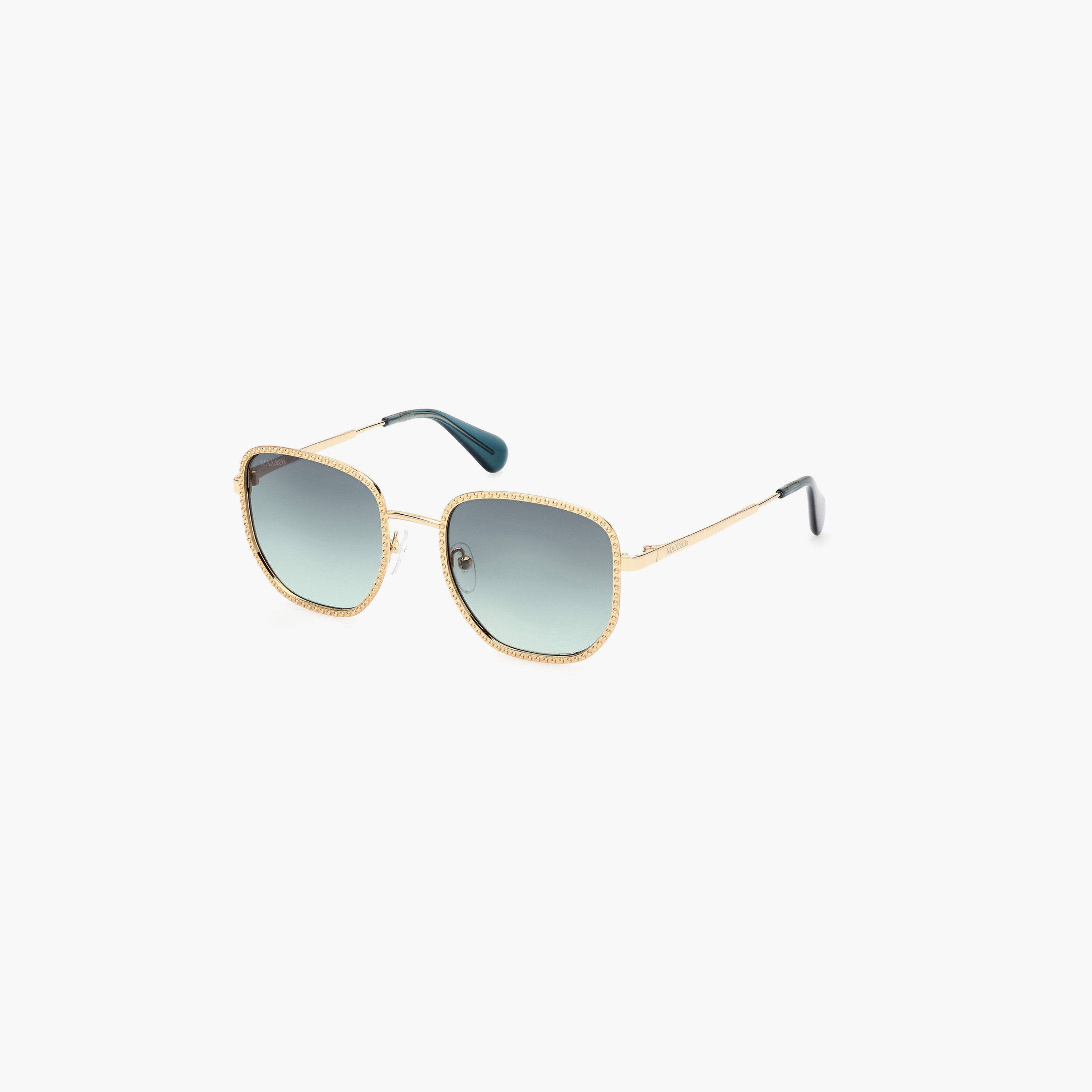 Max&Co. 52 MM Gradient Green Round Sunglasses MO009130P52-women-sunglasses-image-1