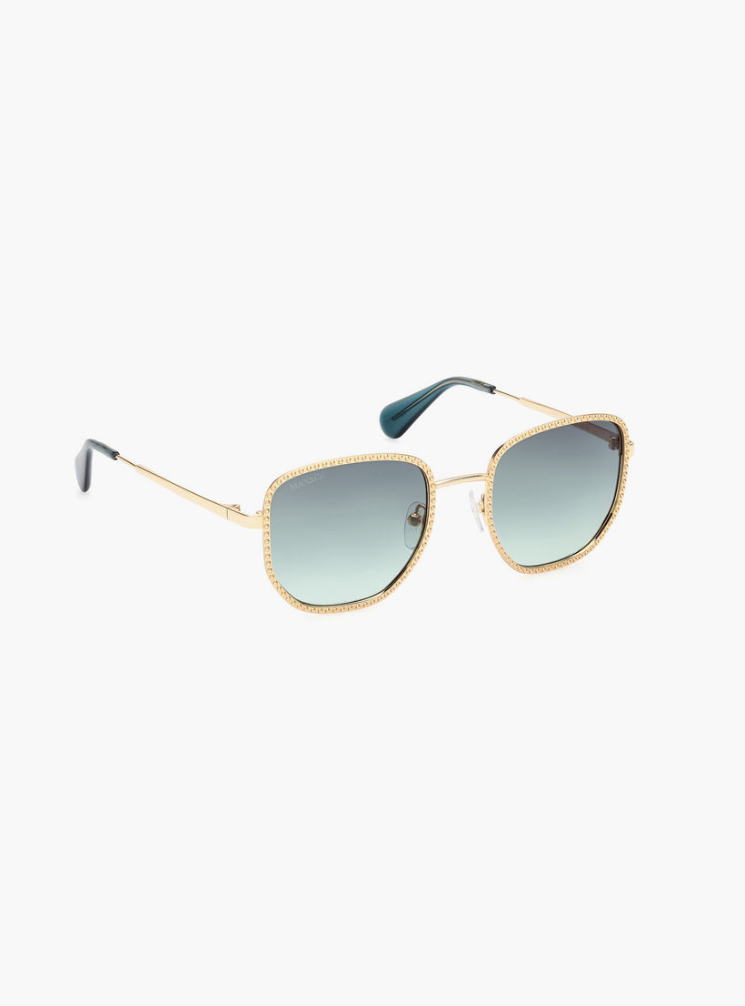 Max&Co. 52 MM Gradient Green Round Sunglasses MO009130P52-women-sunglasses-image-3