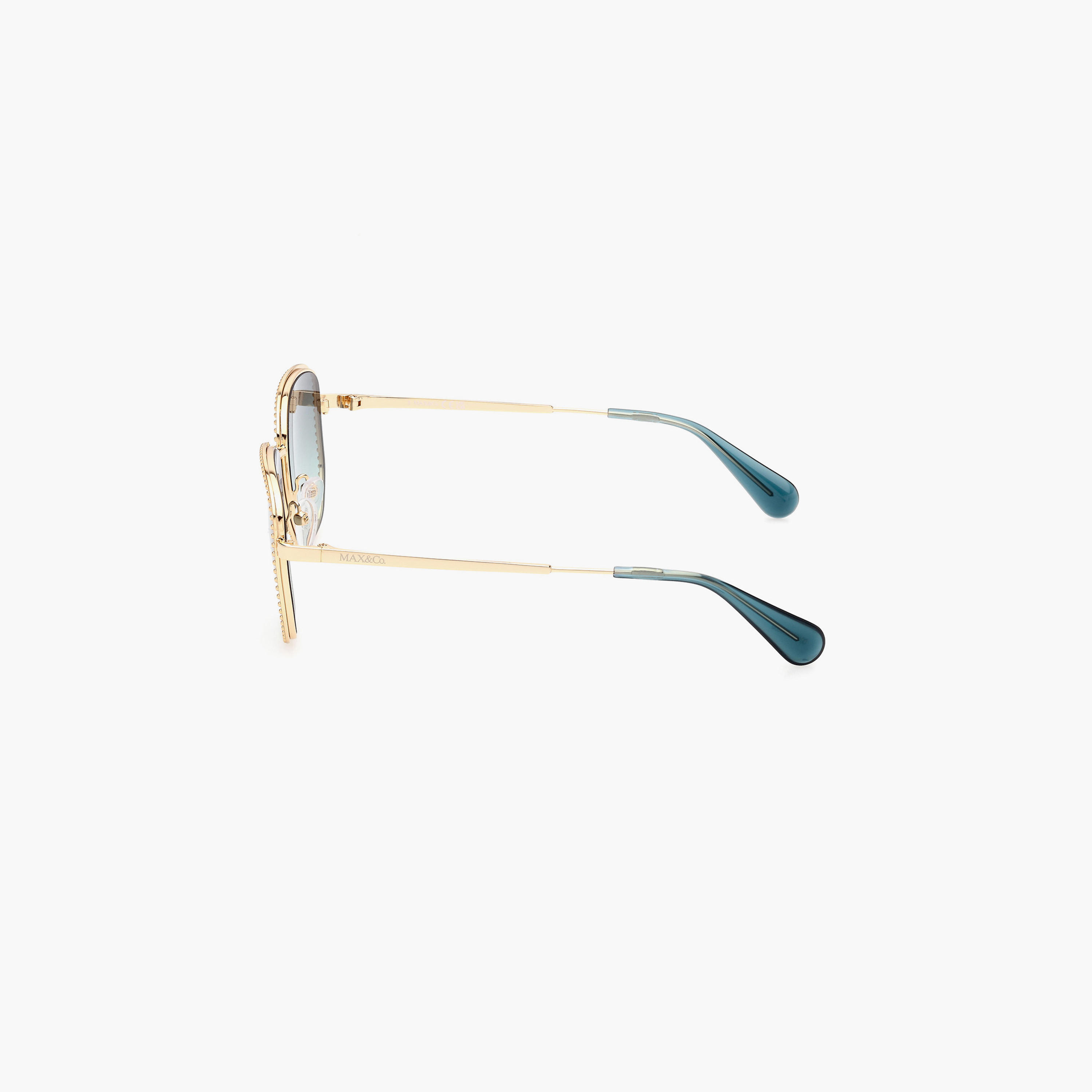 Max&Co. 52 MM Gradient Green Round Sunglasses MO009130P52-women-sunglasses-image-5