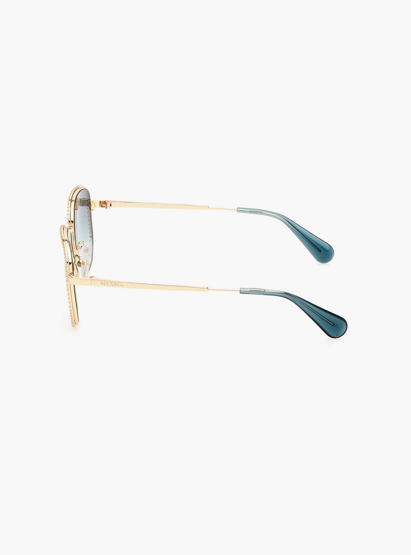Max&Co. 52 MM Gradient Green Round Sunglasses MO009130P52-women-sunglasses-image-5