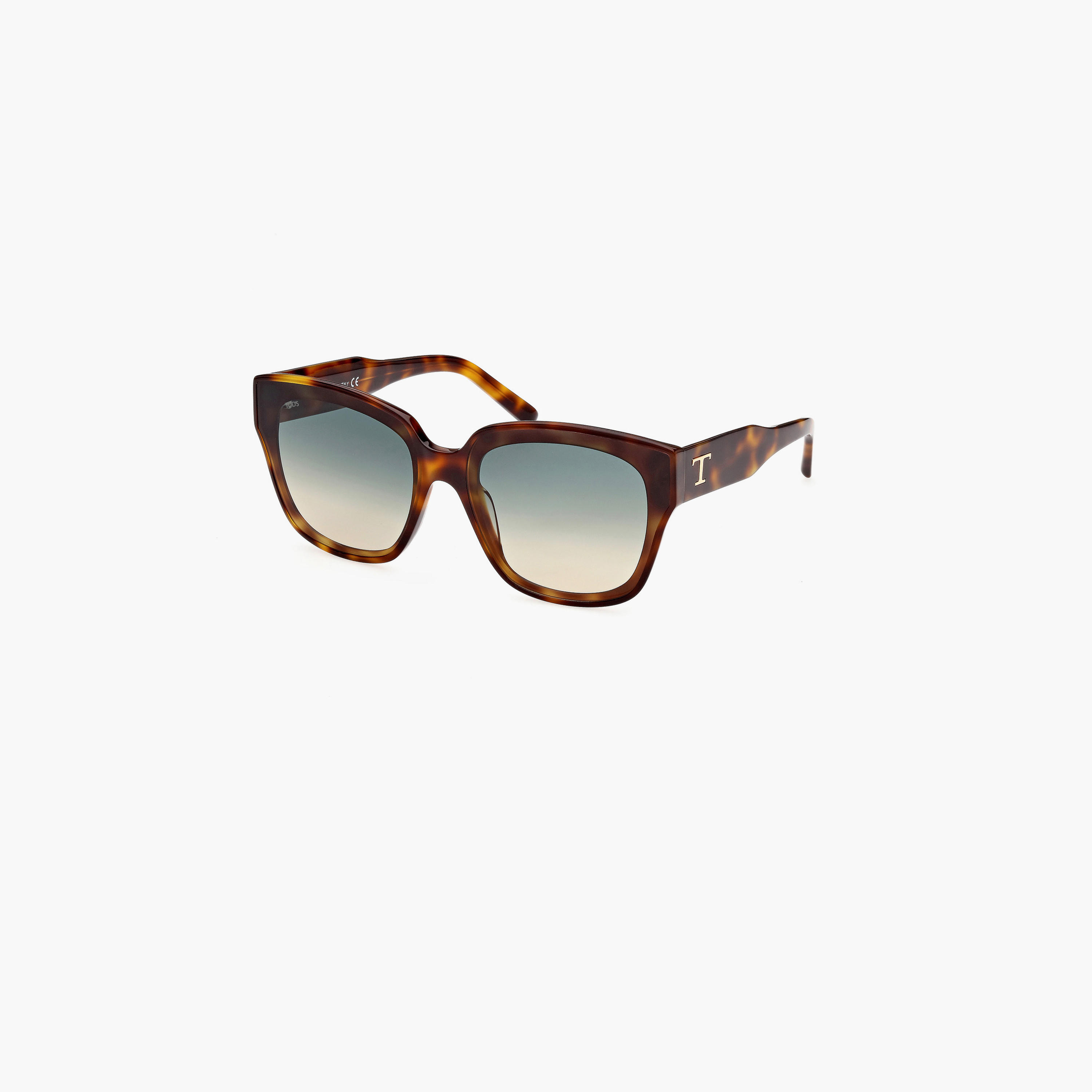 Tod's 65 MM Gradient Green Geometric Sunglasses TO033153P65-women-sunglasses-image-1