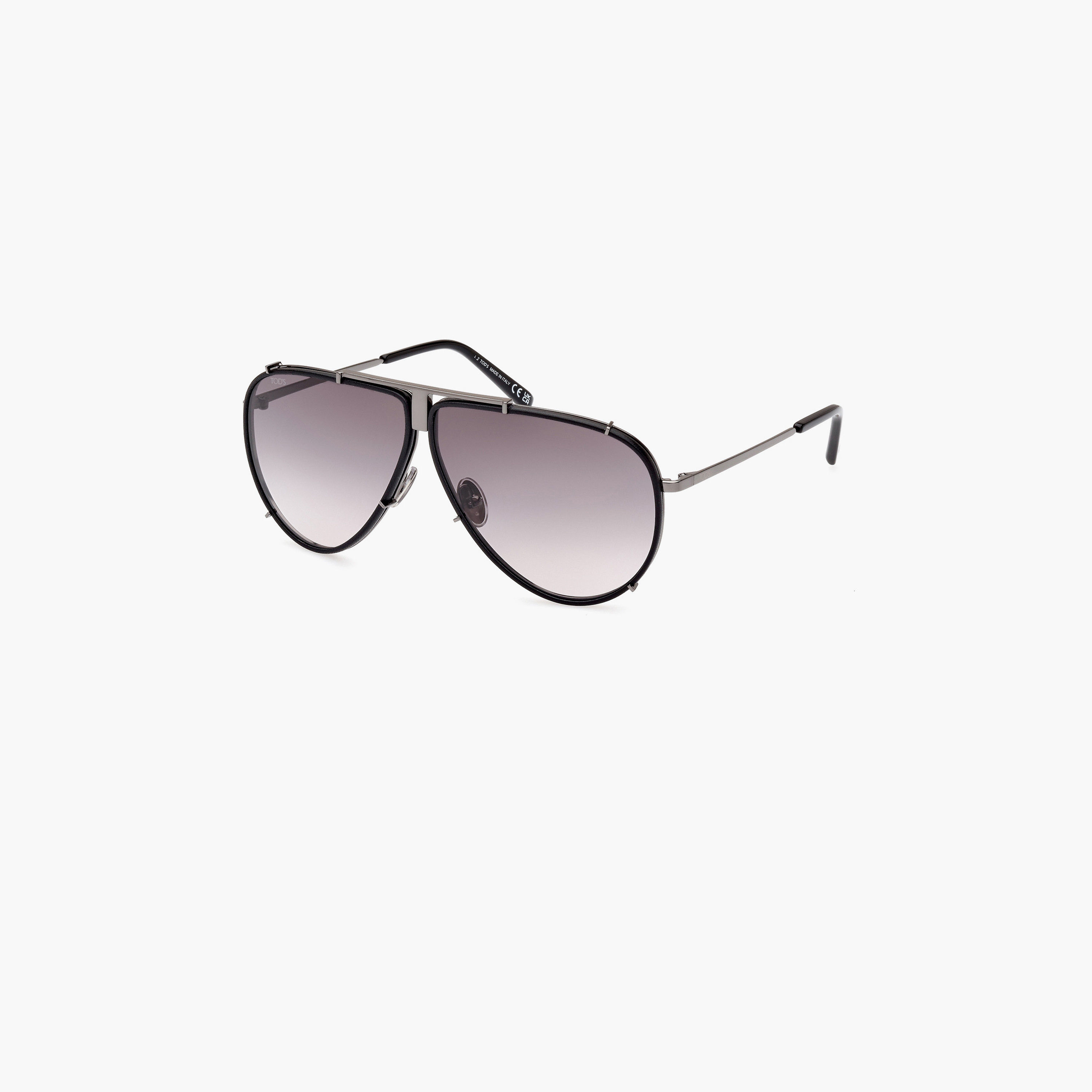 تودس- نظارة شمسية طيار لون دخاني متدرج 66 ملم TO034408B66-men-sunglasses-image-1