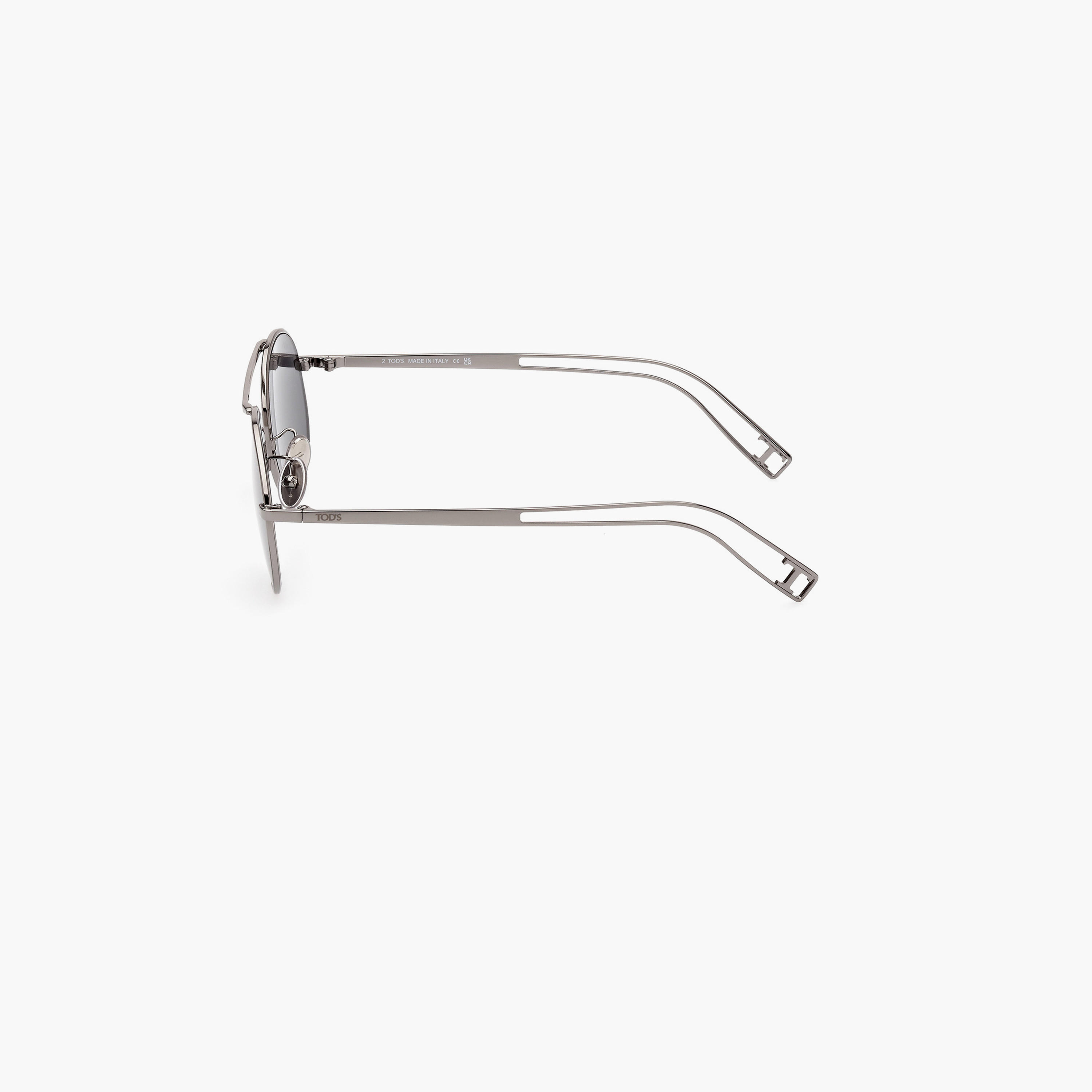 Tod's 54 MM Smoke Round Sunglasses TO034608A54-women-sunglasses-image-5