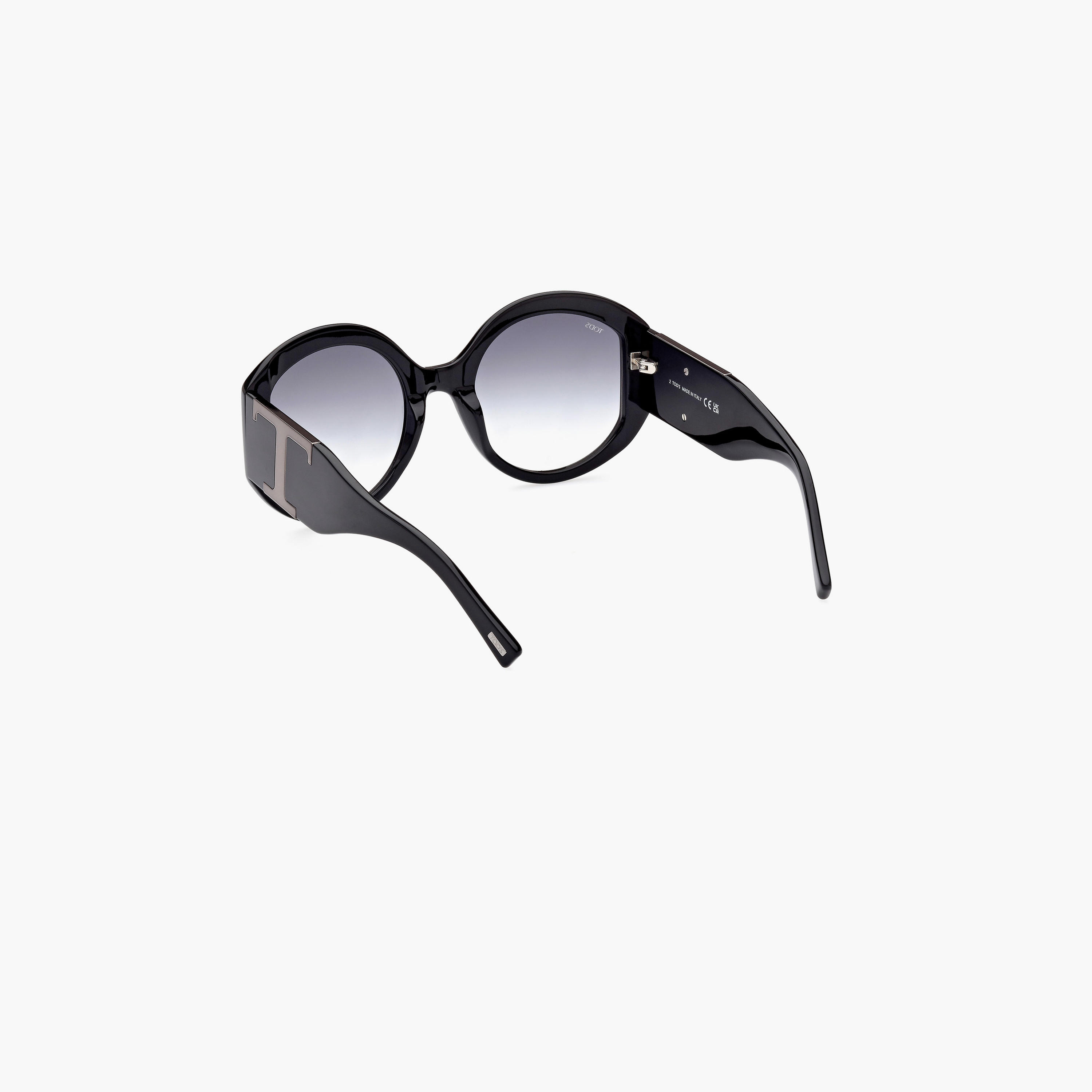 Tod's 55 MM Gradient Smoke Round Sunglasses TO034901B55-women-sunglasses-image-6