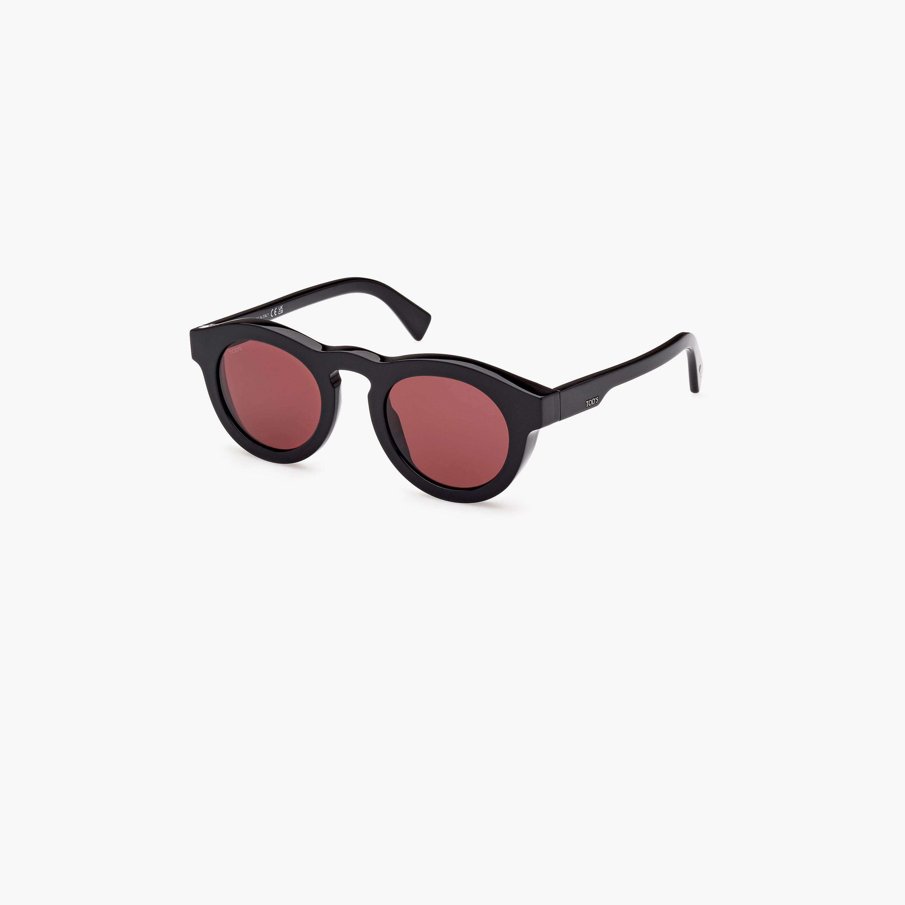 Tod's 48 MM Bordeaux Round Sunglasses TO035201S48-men-sunglasses-image-1