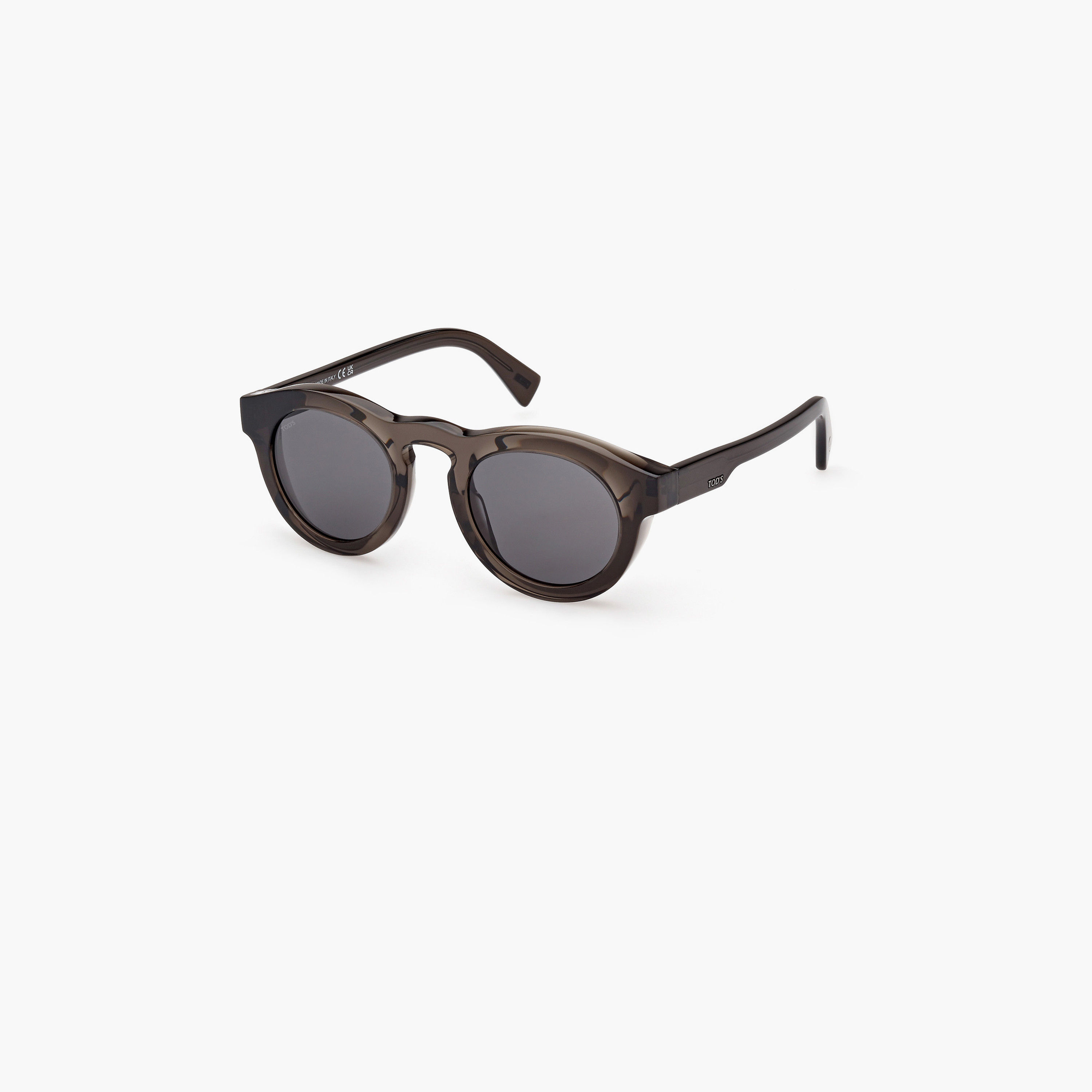 Tod's 48 MM Smoke Round Sunglasses TO035248A48-men-sunglasses-image-1