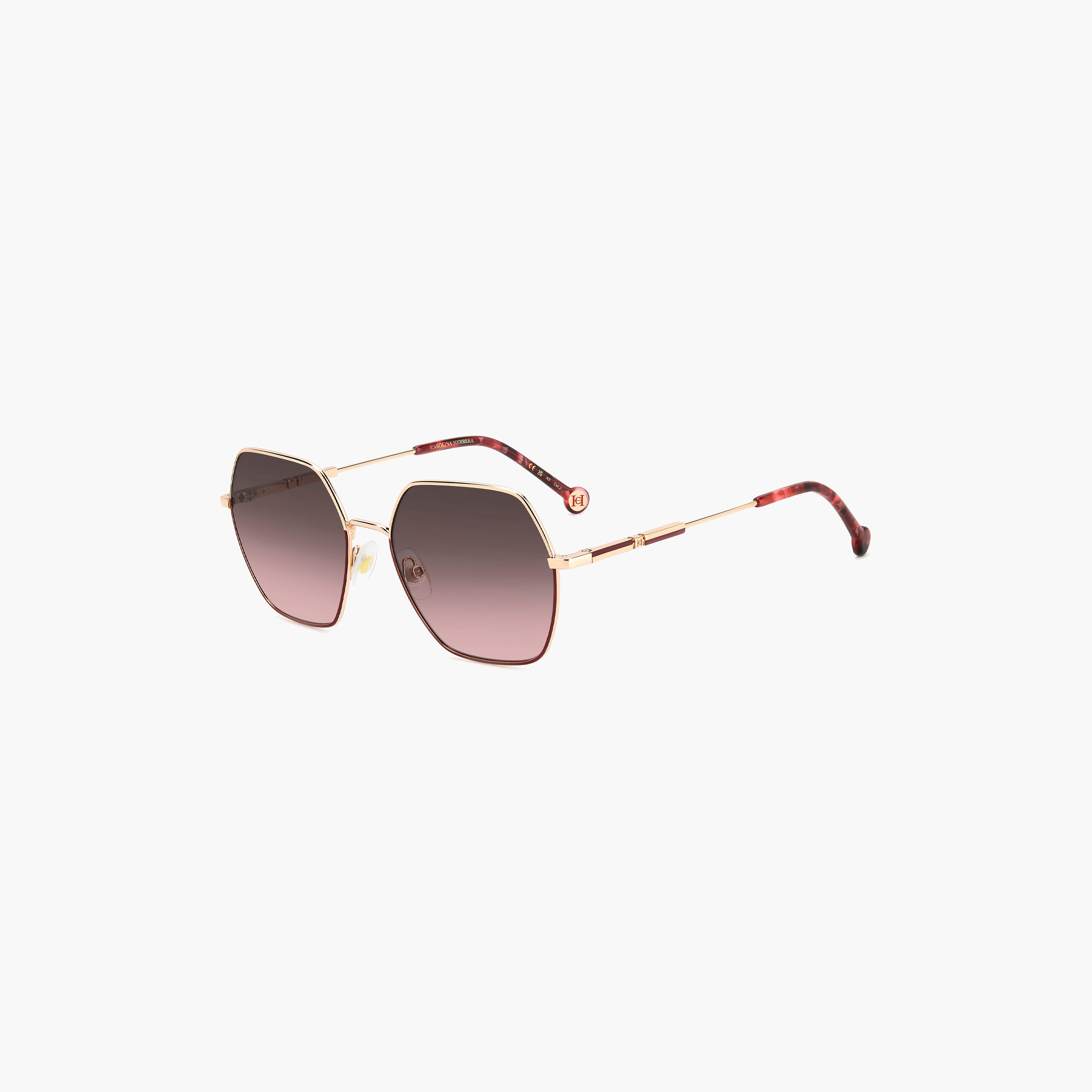 كارولينا هيريرا- نظارة شمسية هندسية بنية مقاس 55 مم - 206533NOA55M2-men-sunglasses-image-1