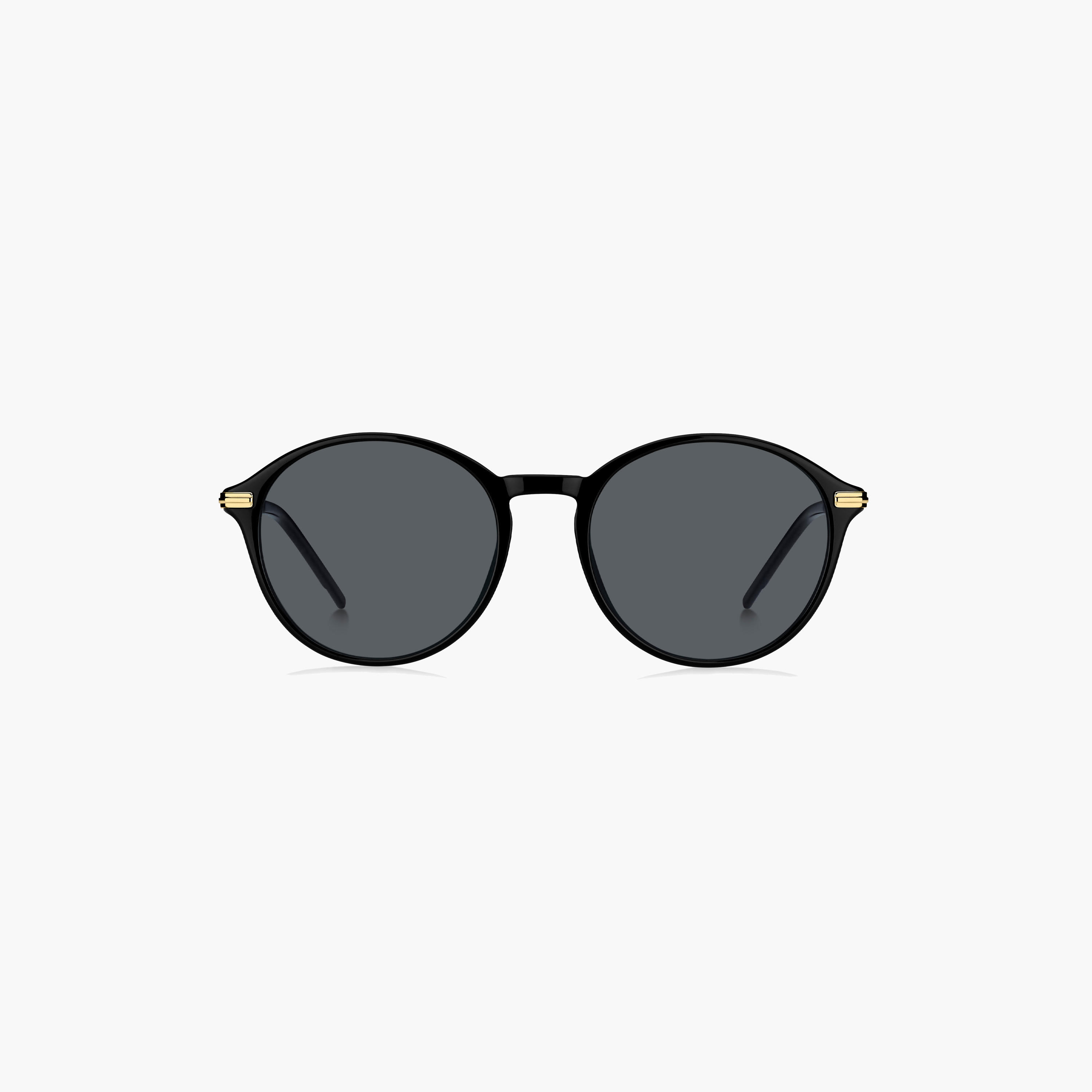 هوغو بوس- نظارة شمسية بيضاوية رمادية مقاس 53 مم - 2068412M253IR-men-sunglasses-image-3
