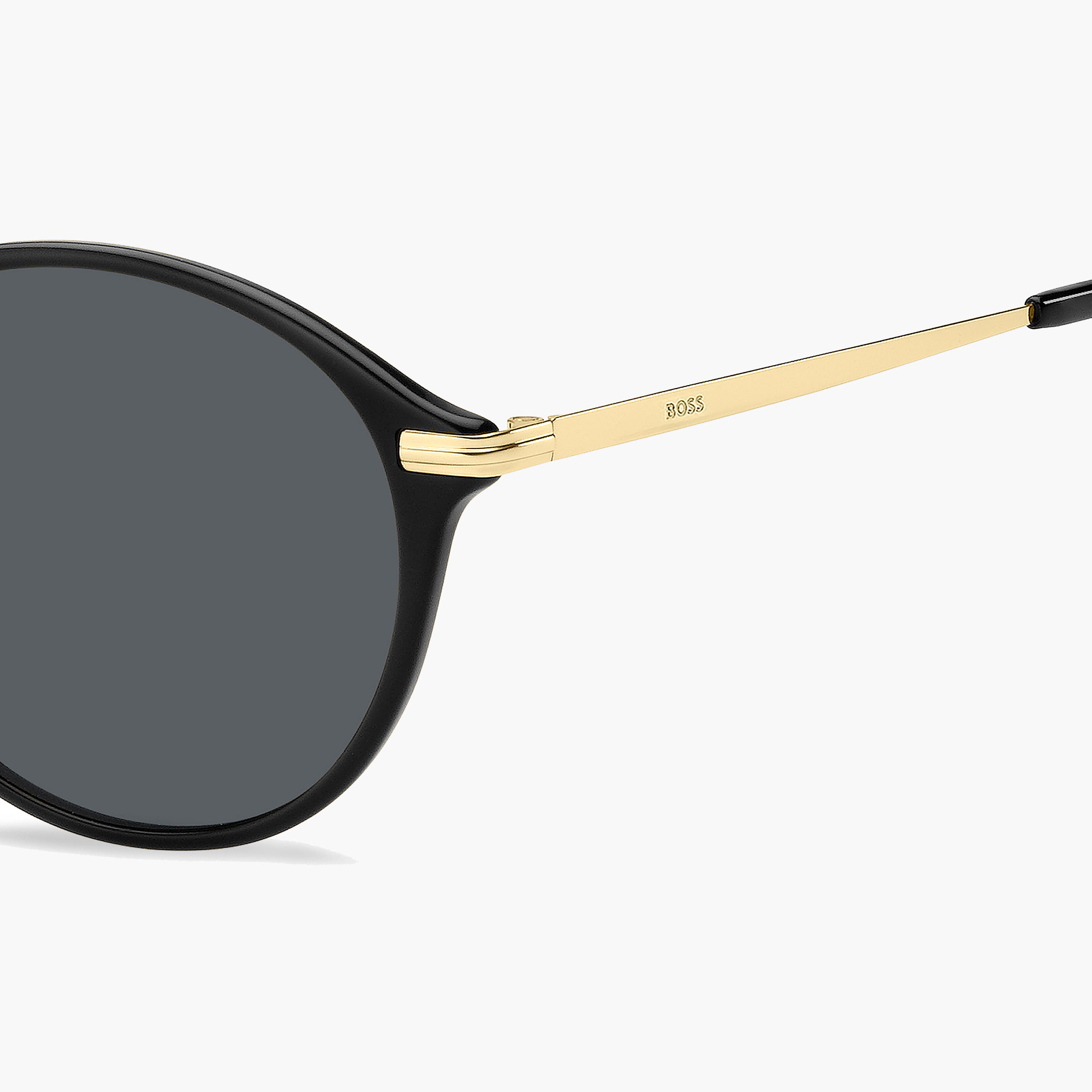 هوغو بوس- نظارة شمسية بيضاوية رمادية مقاس 53 مم - 2068412M253IR-men-sunglasses-image-5