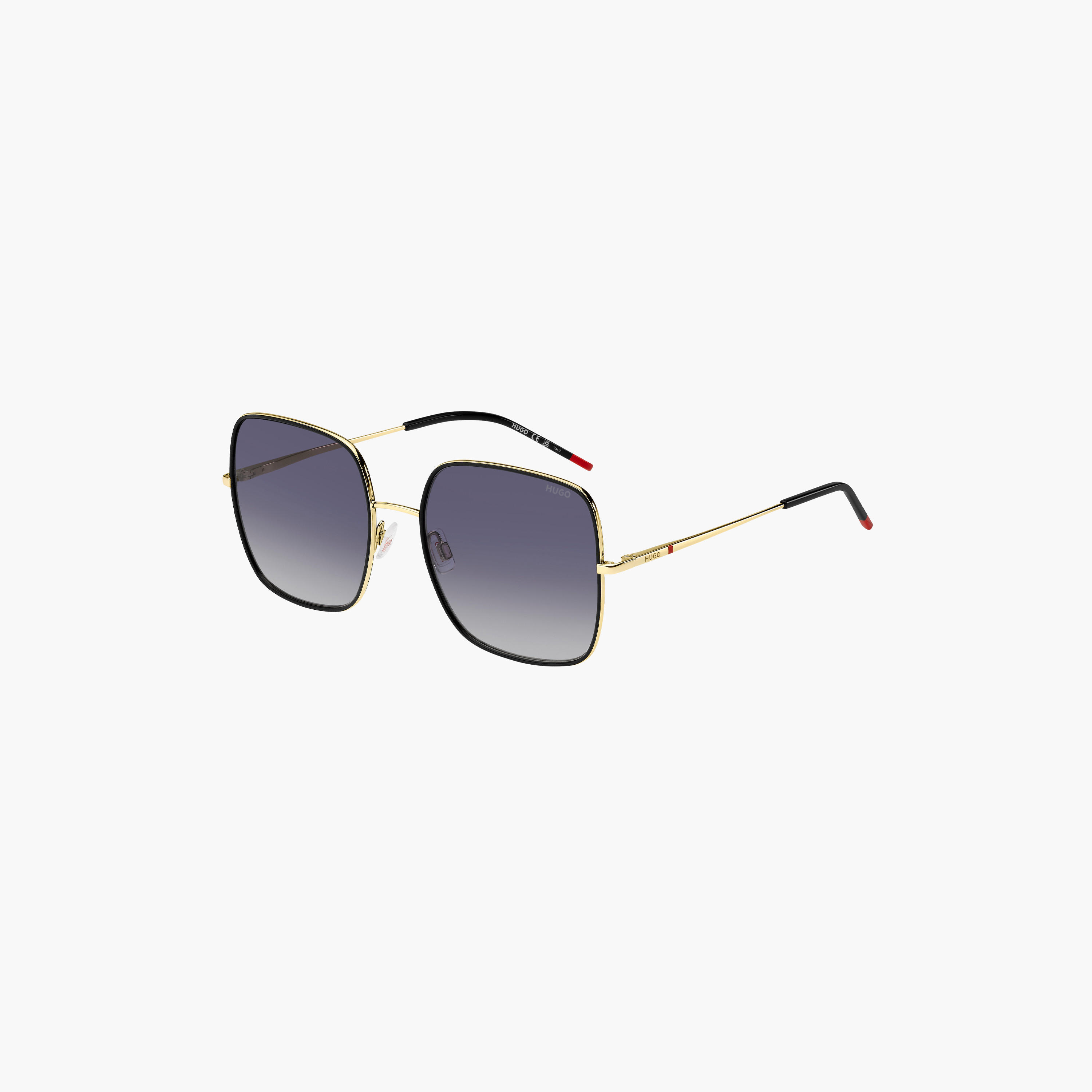 هوغو بوس- نظارة شمسية مربعة رمادية مقاس 58 مم - 207069RHL589O-men-sunglasses-image-1